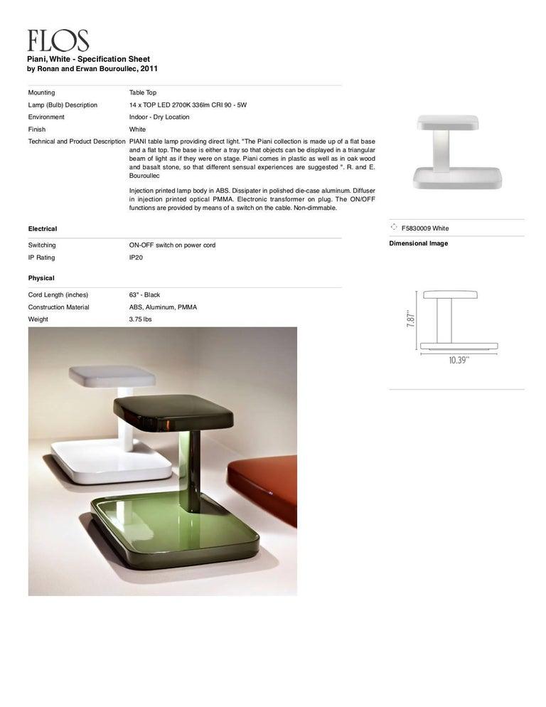Pareja de lámparas de mesa Piani de Ronan & Erwan Bouroullec para Flos, Italia en venta 9