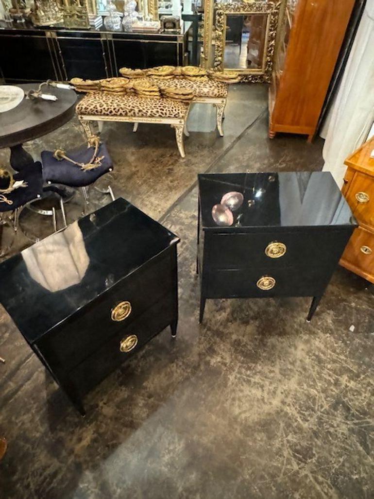 Pareja de mesas auxiliares negro piano Madera en venta