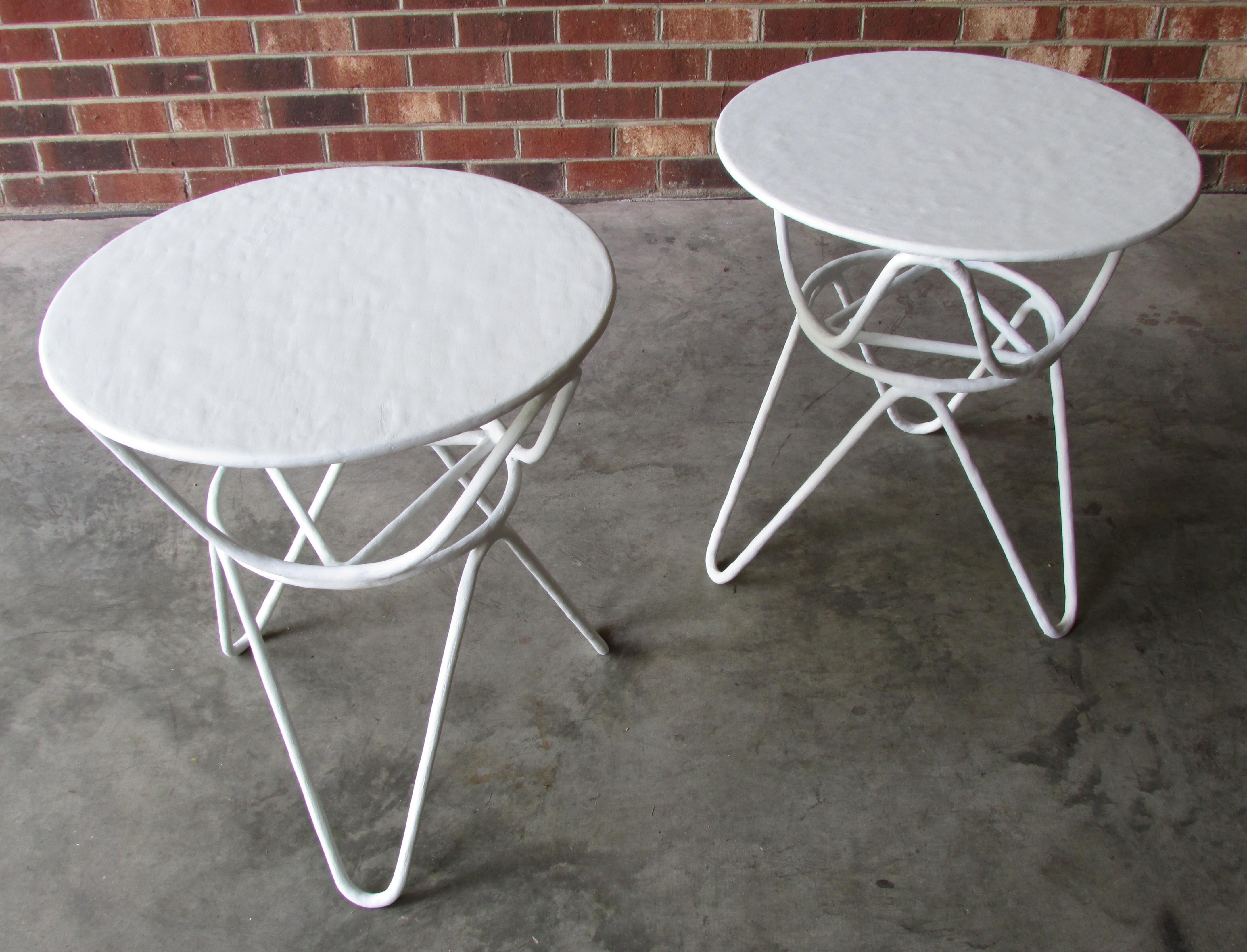 Pair of Picasso End Tables by Mr. Brown of London In Excellent Condition For Sale In High Point, NC