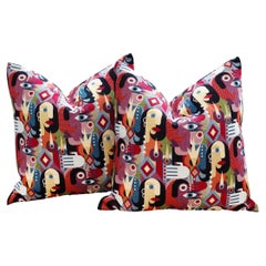 Pair of Picasso Inspired Throw Pillows by Nicholas Wolfe