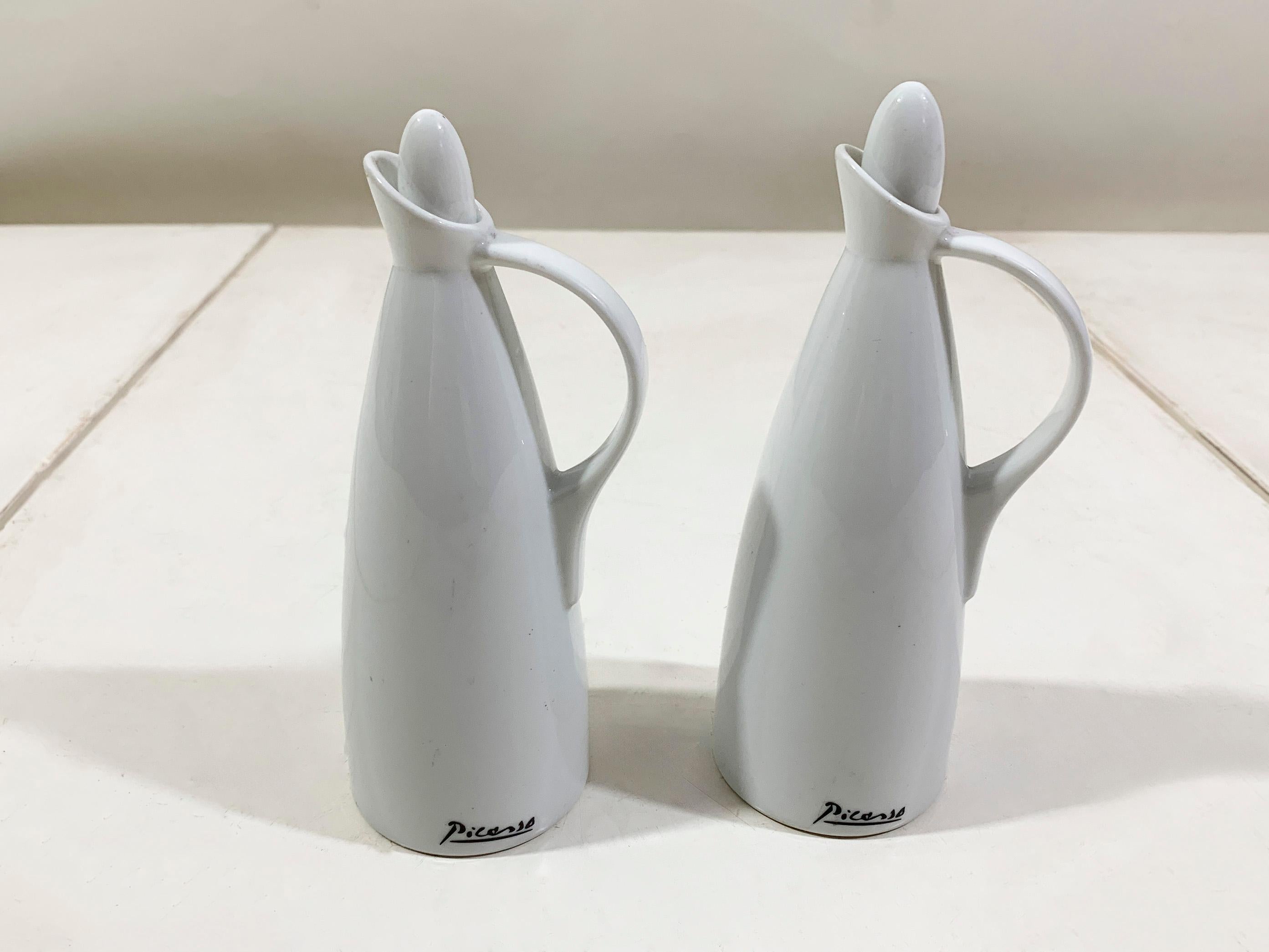 Paire de burettes à huile/vinaigre de Picasso 