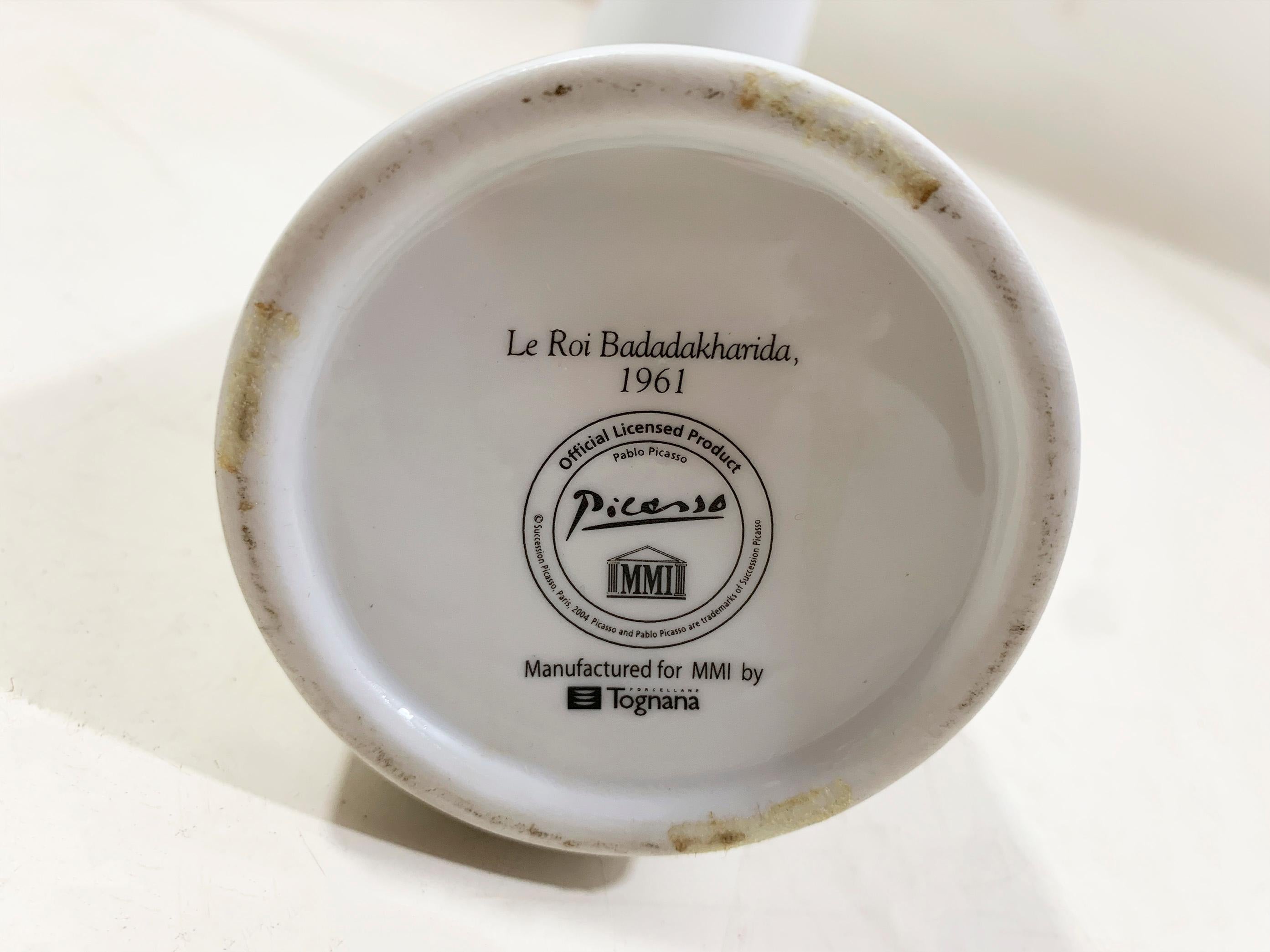 Porcelaine Paire de burettes à huile/vinaigre de Picasso 