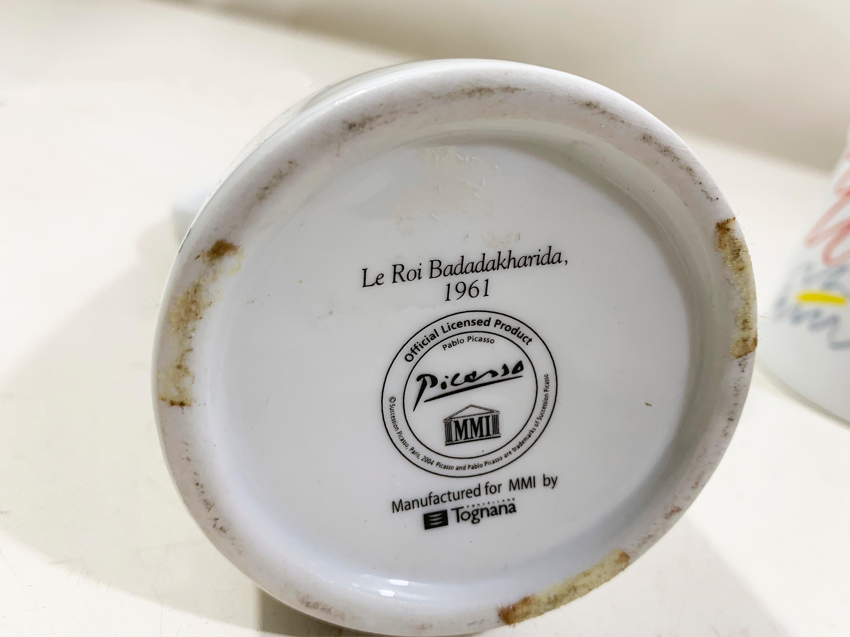 Paire de burettes à huile/vinaigre de Picasso 