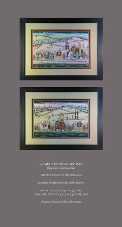 Pair of Pichwai Paintings Rajasthan, Contemporary