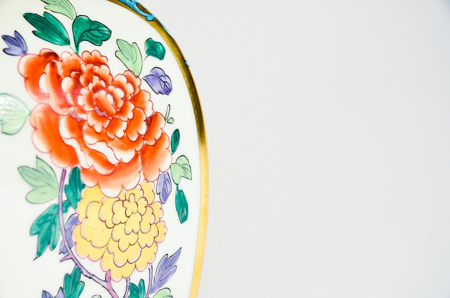 Pareja de jarrones japoneses Pickard pintados a mano y firmados por un artista, circa1912 Porcelana en venta