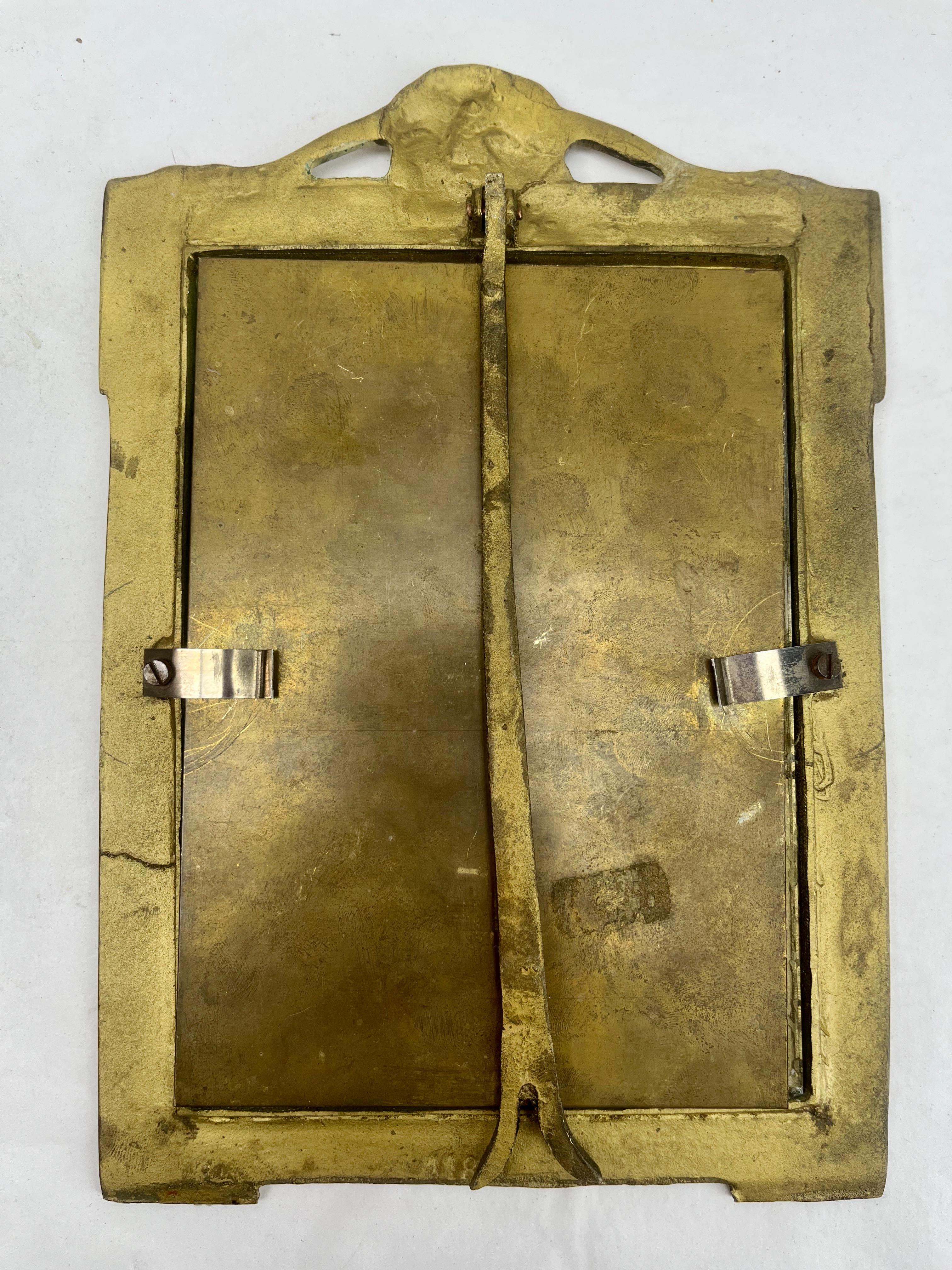 Pair of Picture Frame, Polished Brass, Style of J.H. France, 1900s For Sale 3