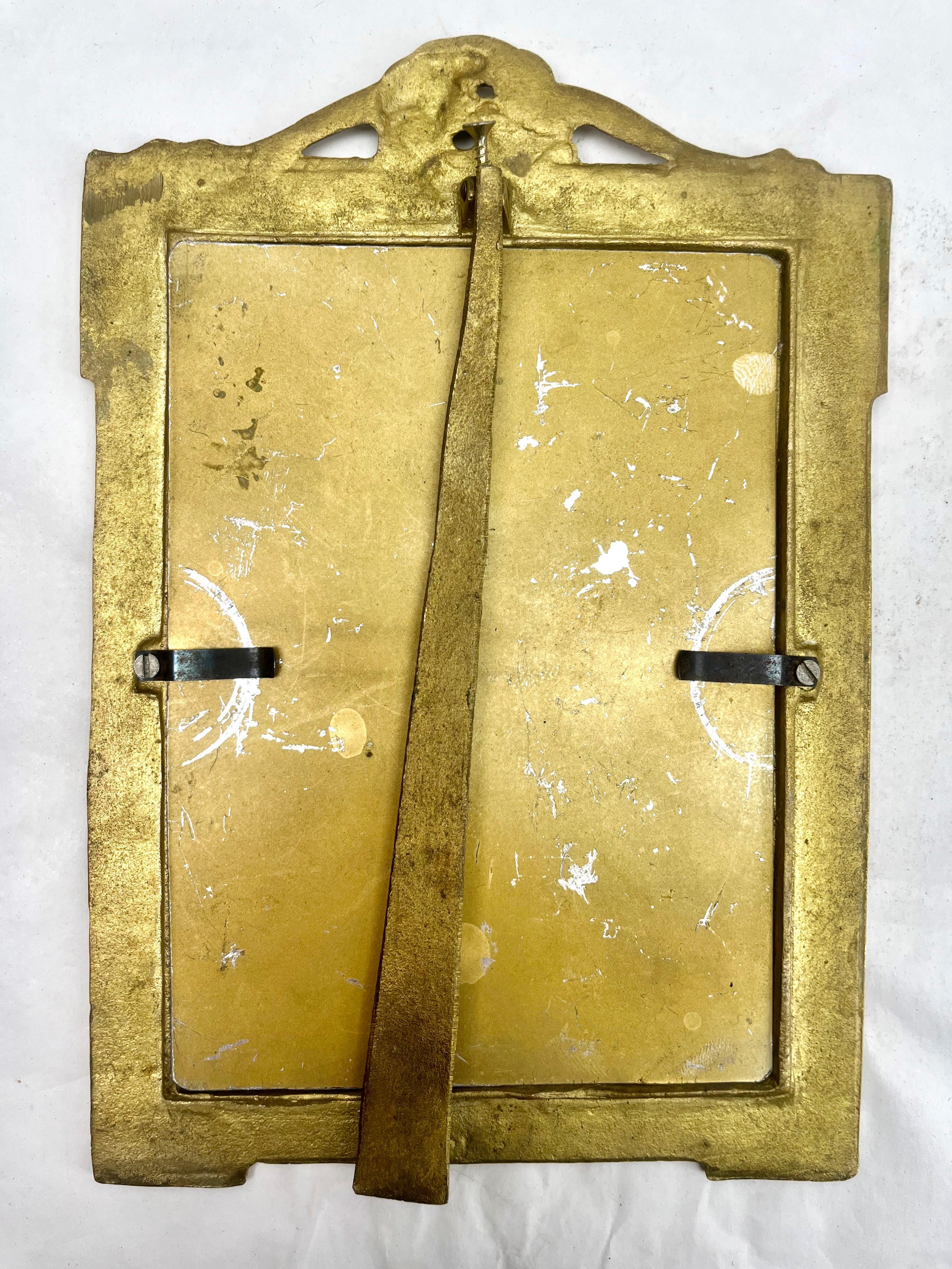 Pair of Picture Frame, Polished Brass, Style of J.H. France, 1900s For Sale 2