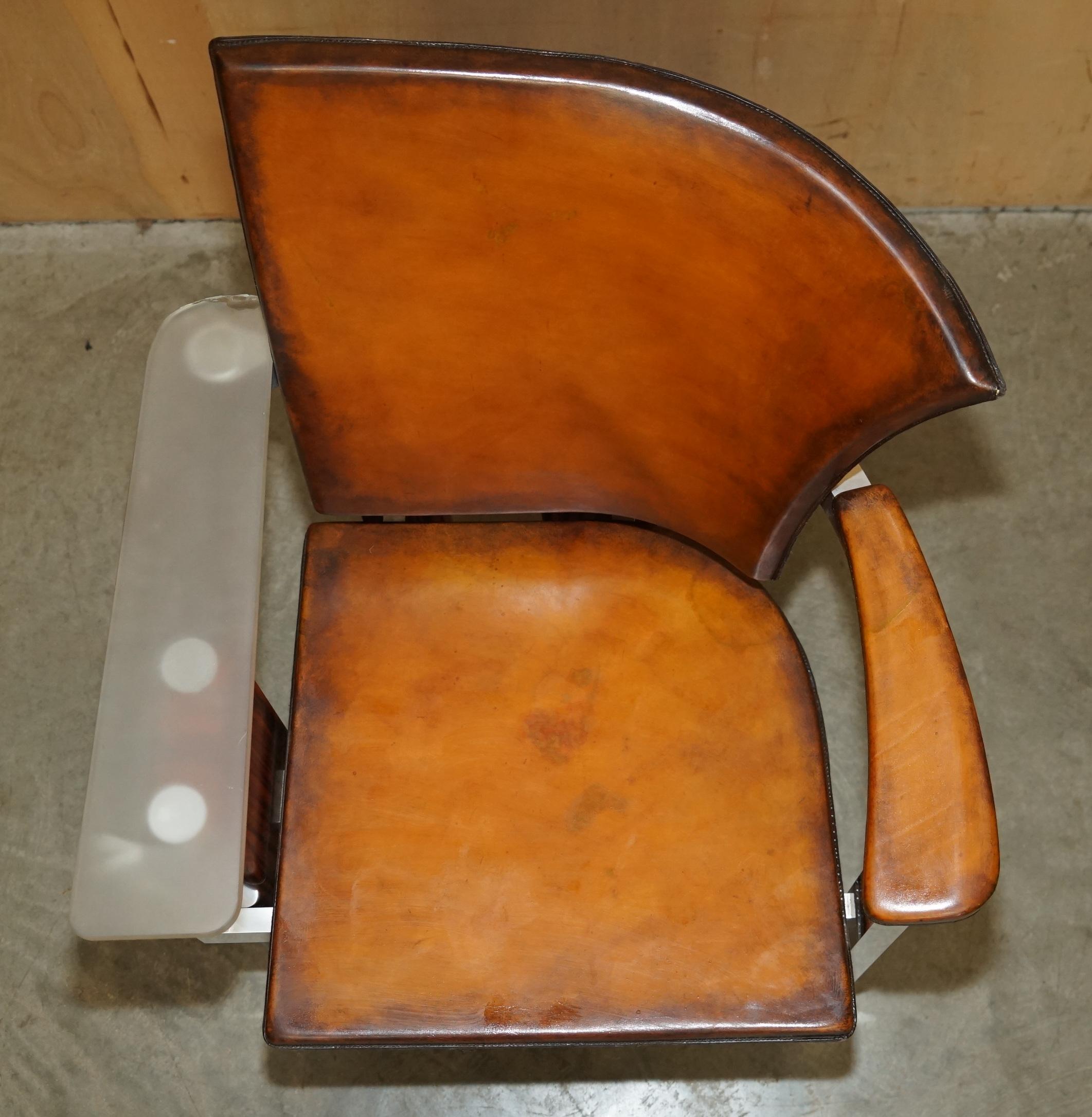 Hand-Crafted PAIR OF PIECE UNIQUE 1970's FRENCH MODERNIST ASYMMETRICAL ZEBRANO WOOD ARMCHAIRS For Sale