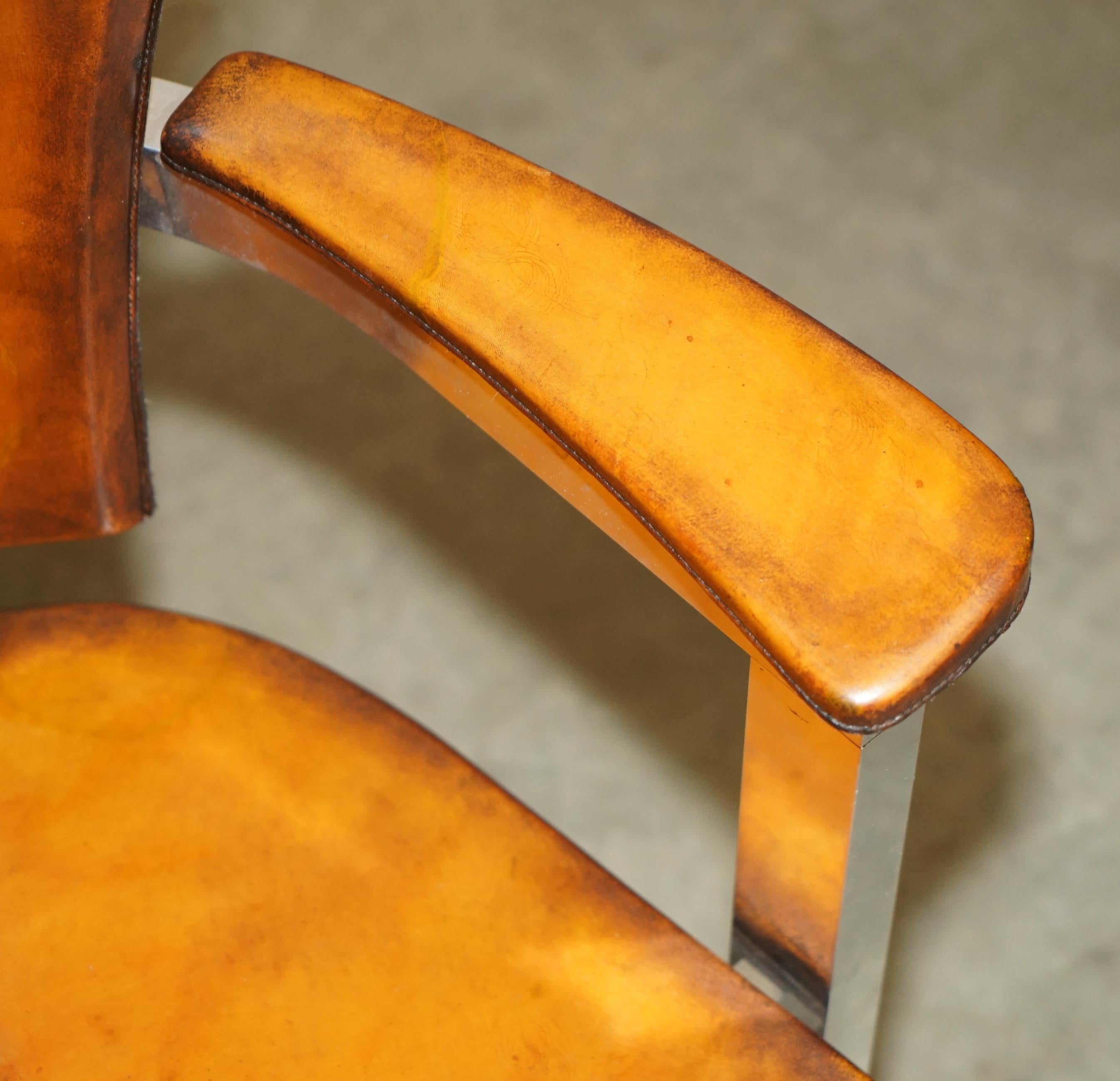 PAIR OF PIECE UNIQUE 1970's FRENCH MODERNIST ASYMMETRICAL ZEBRANO WOOD ARMCHAIRS In Good Condition For Sale In West Sussex, Pulborough