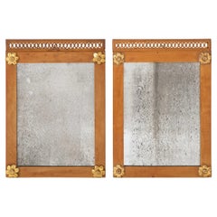 Pair of Piedmontese Neoclassical Wall Mirrors, Italy circa 1780