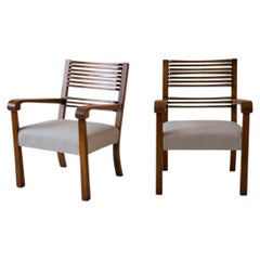 Pair of Piero Bottoni Armchairs, Italy 1930s