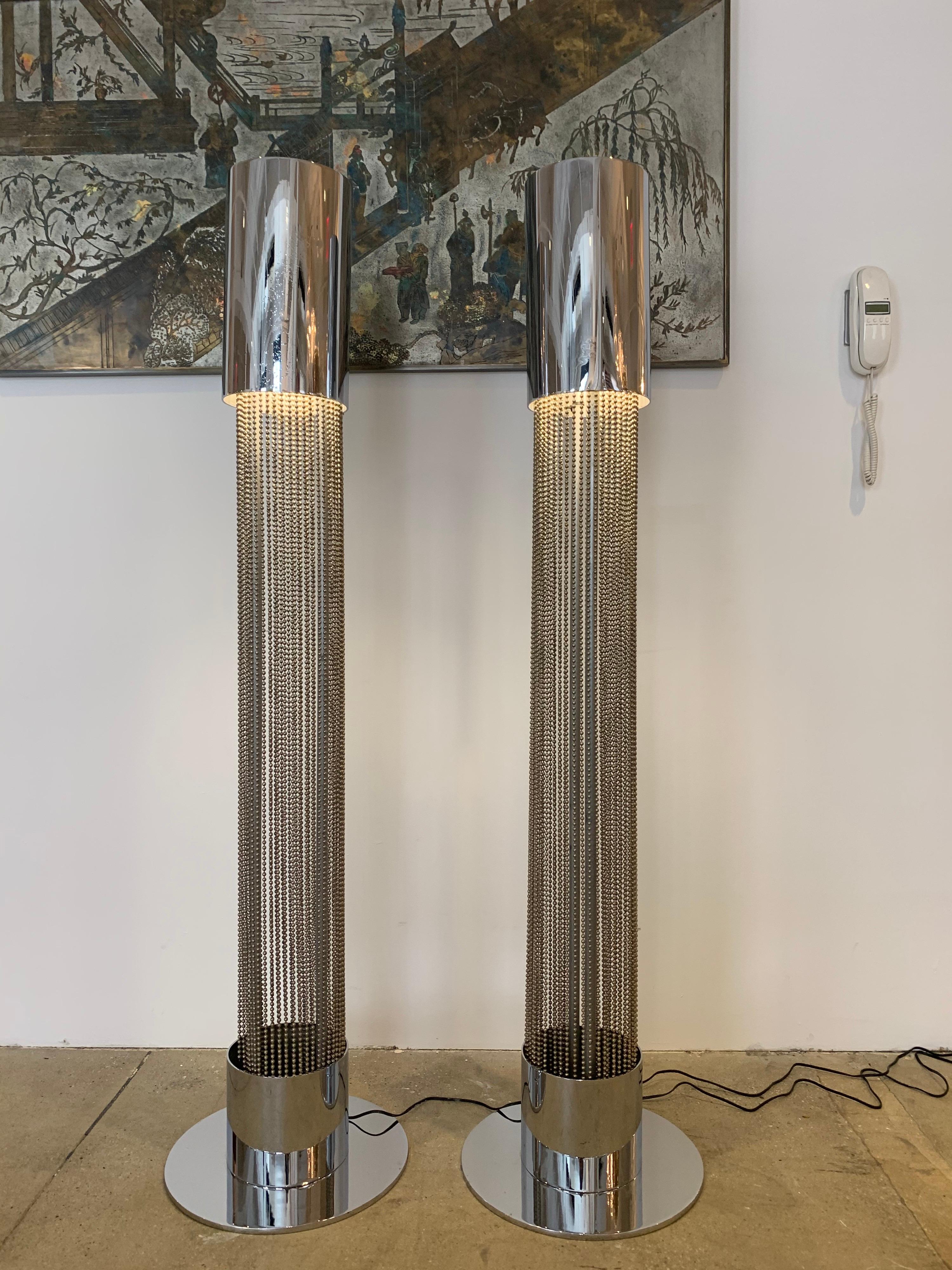 chrome floor lamp