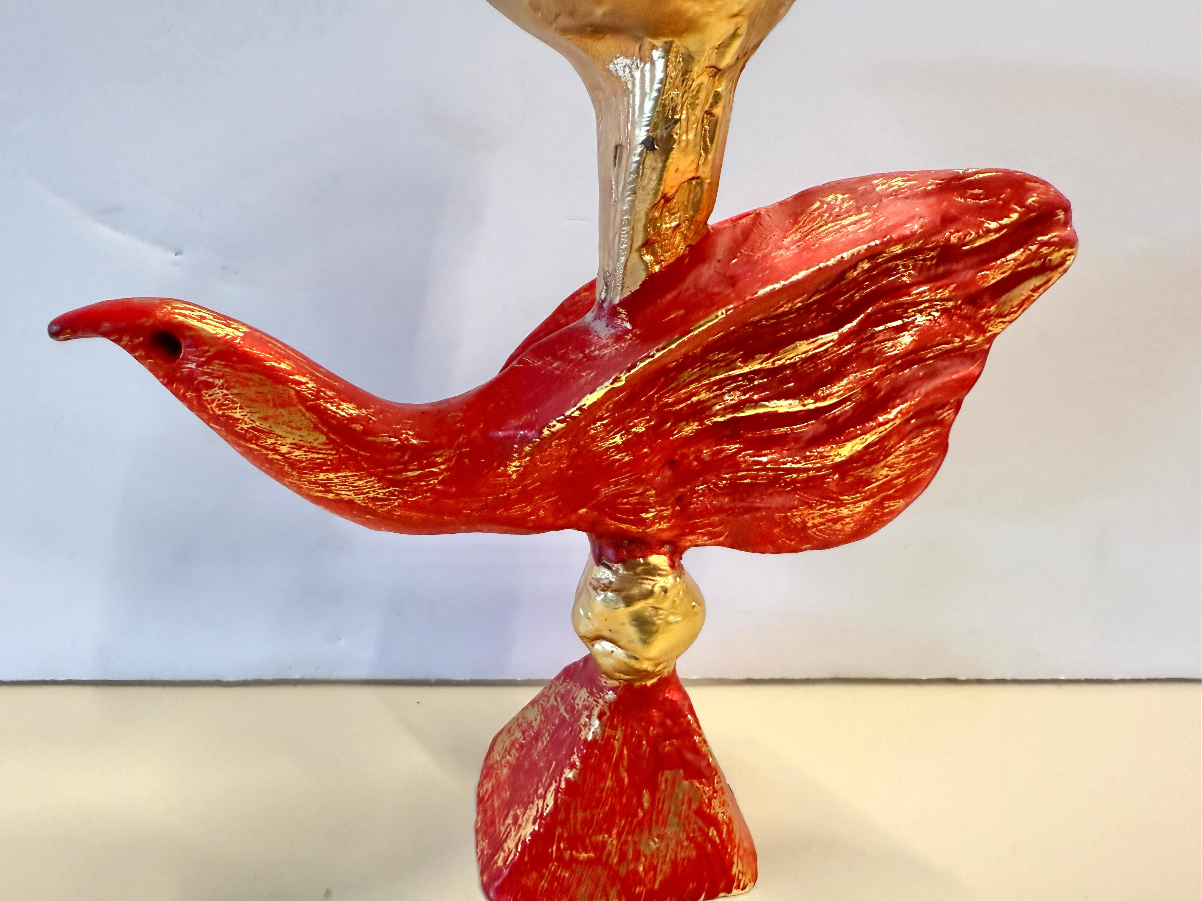 Coppia di candelieri a forma di uccello di Pierre Casenove per Fondica in vendita 6