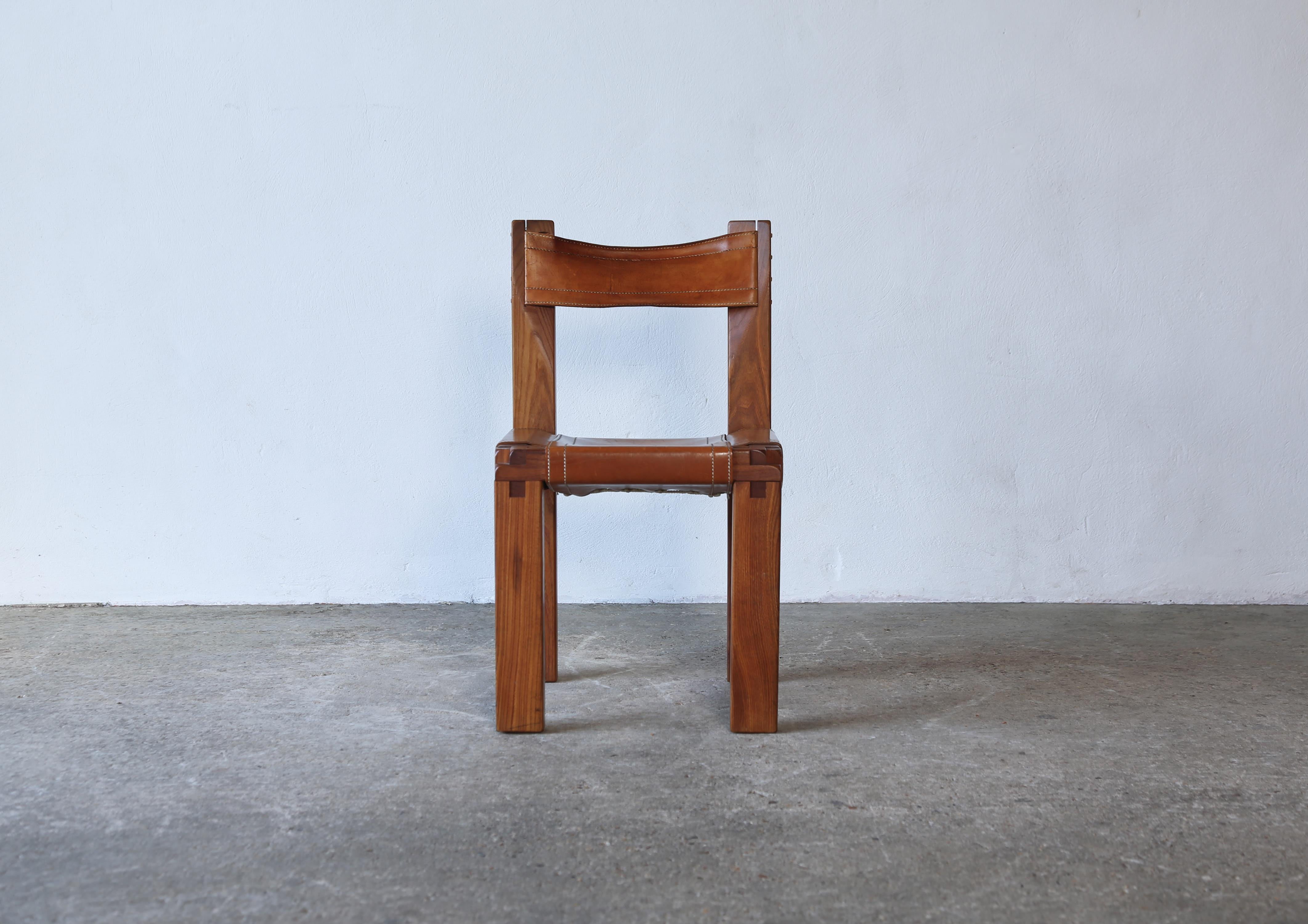 Paire de chaises Pierre Chapo S11, France, années 1960/70 3
