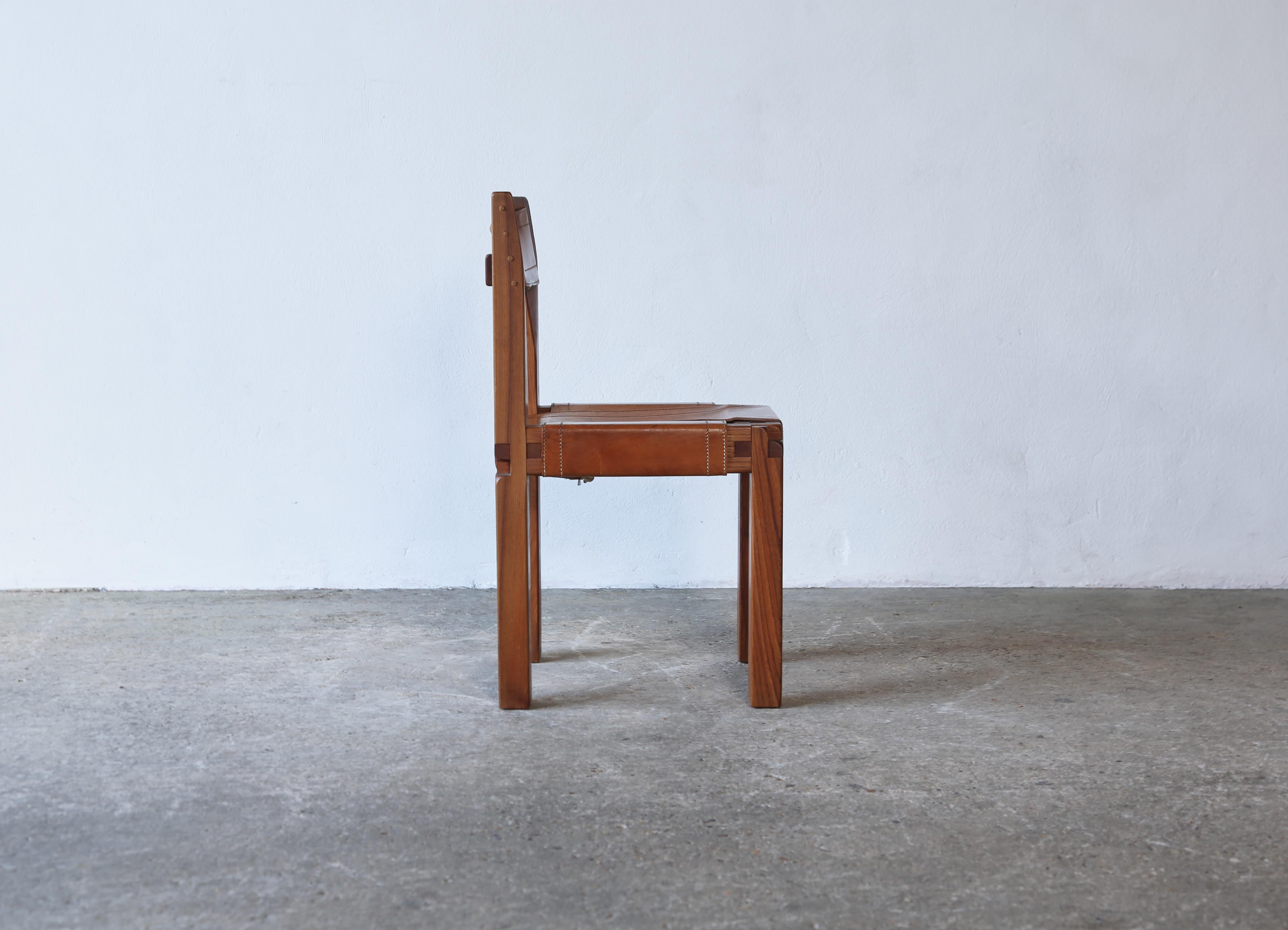 Pair of Pierre Chapo S11 Chairs, France, 1960s/70s For Sale 5