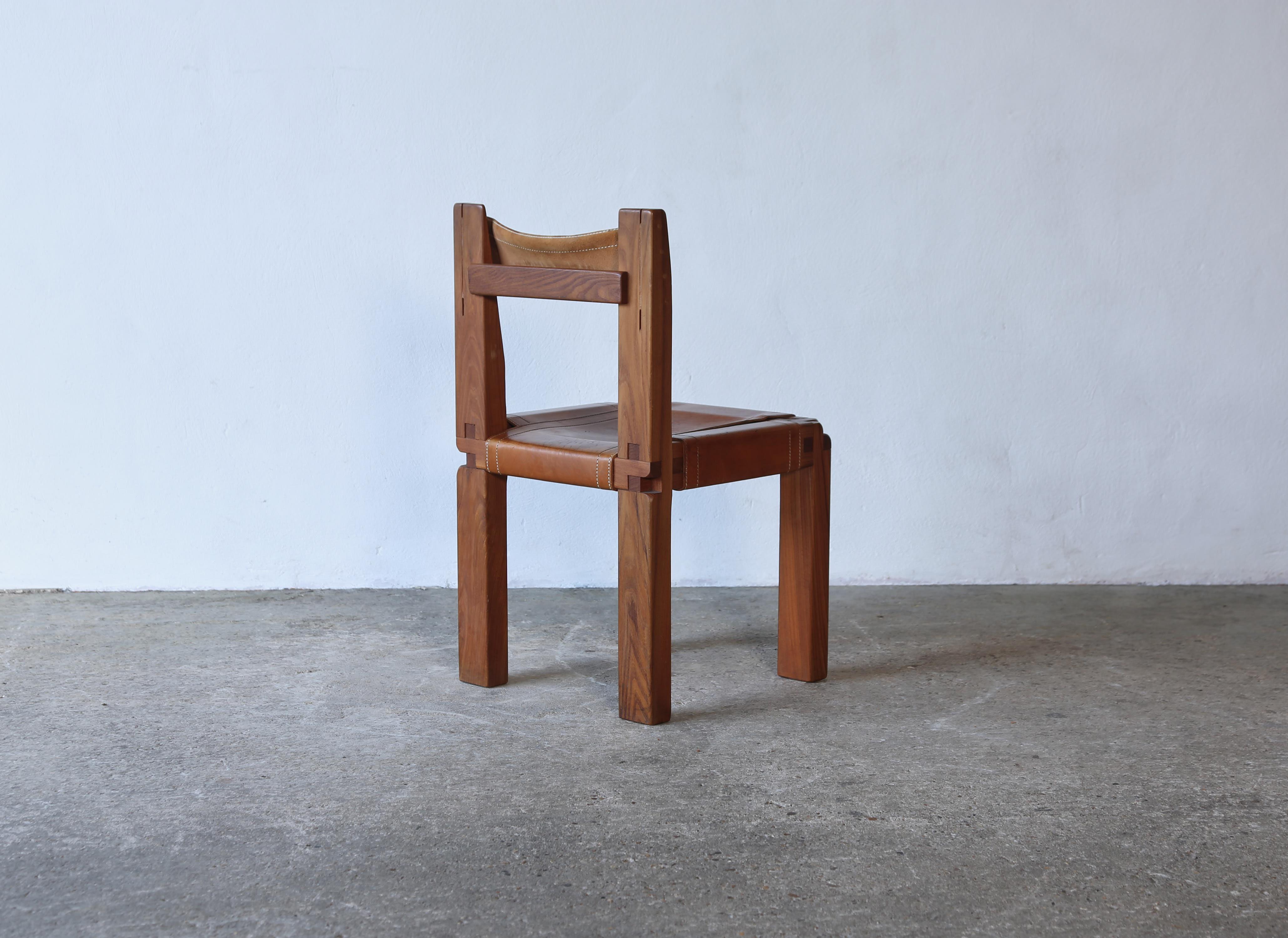 Paire de chaises Pierre Chapo S11, France, années 1960/70 6