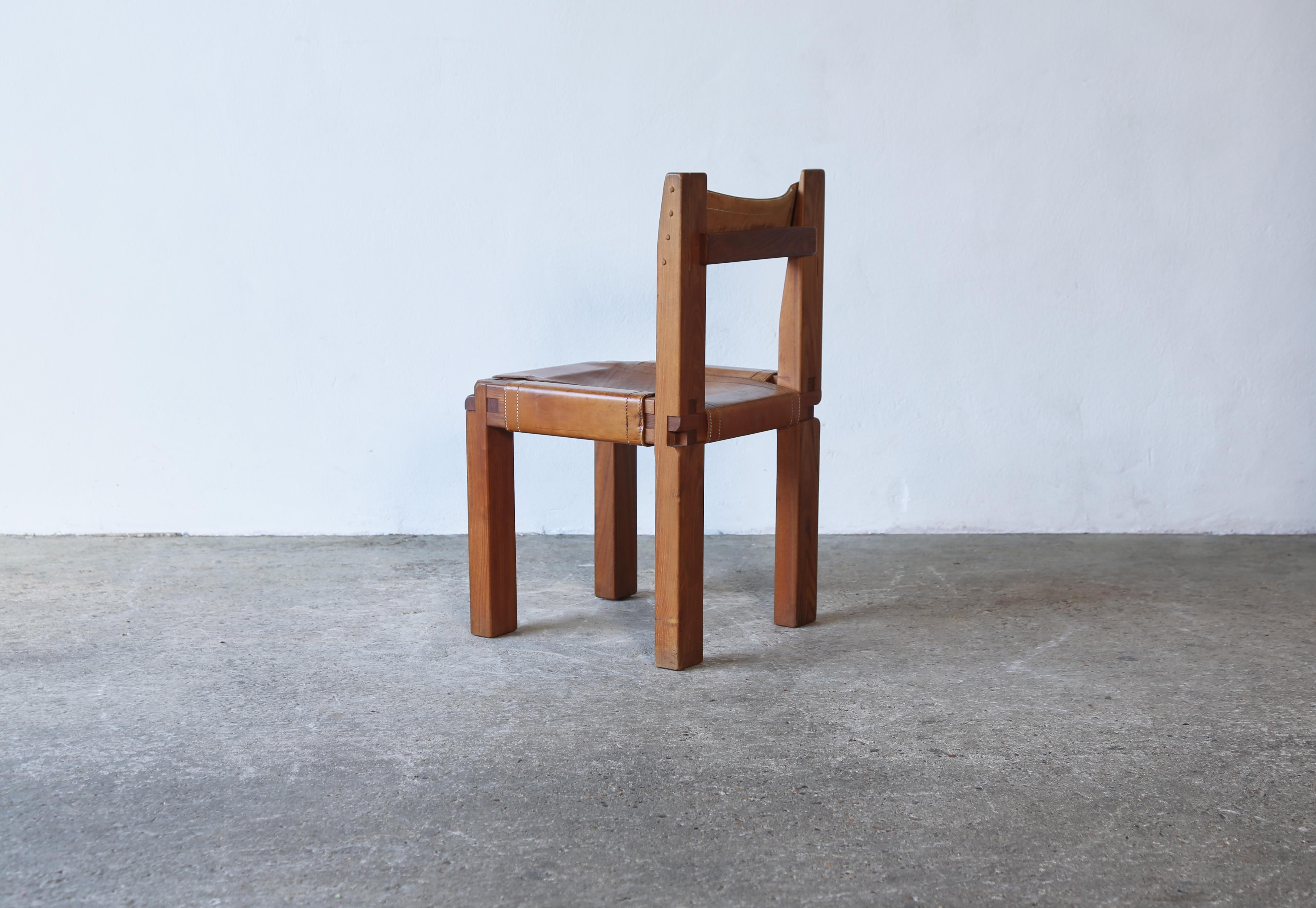 Pair of Pierre Chapo S11 Chairs, France, 1960s/70s For Sale 7