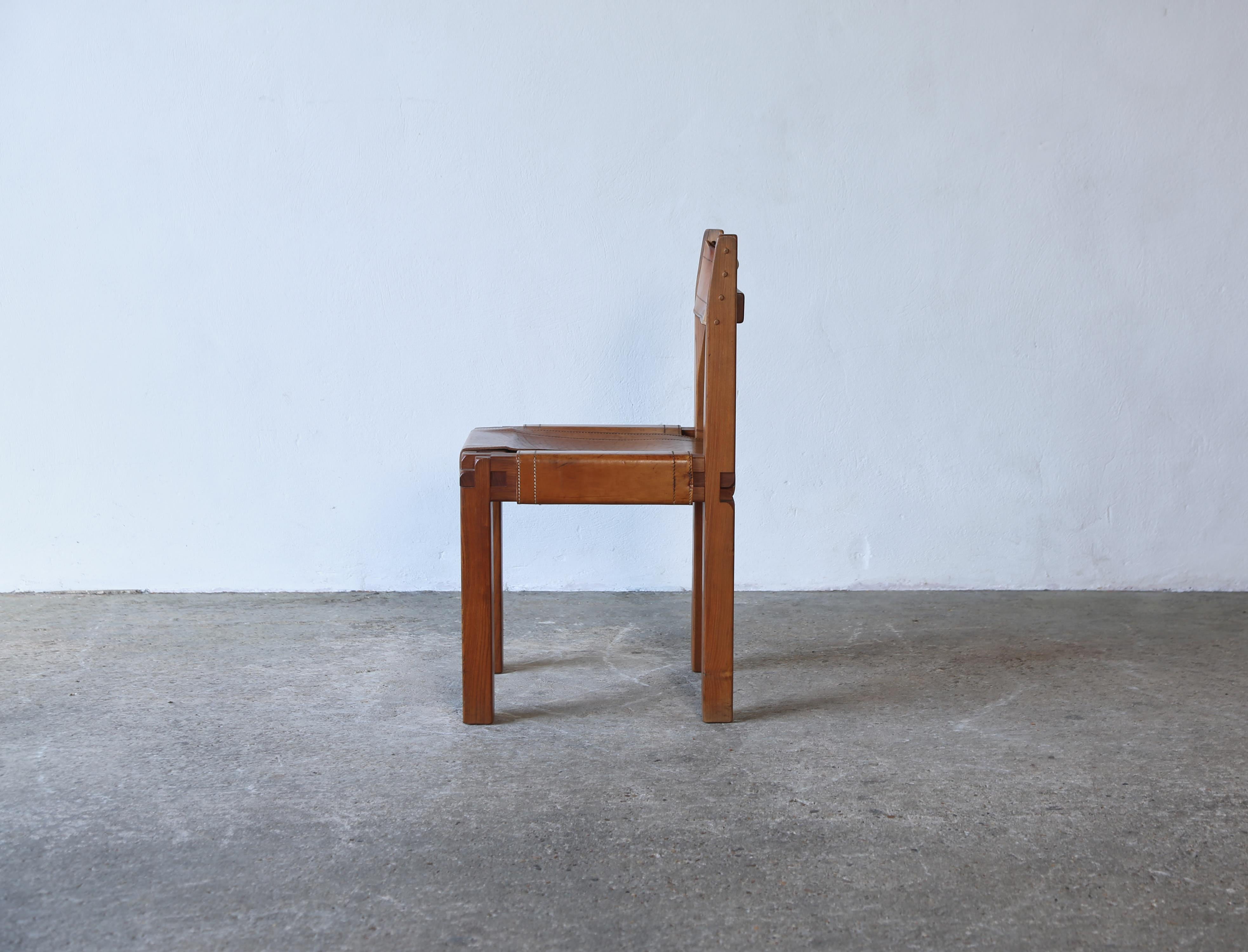 Pair of Pierre Chapo S11 Chairs, France, 1960s/70s For Sale 8
