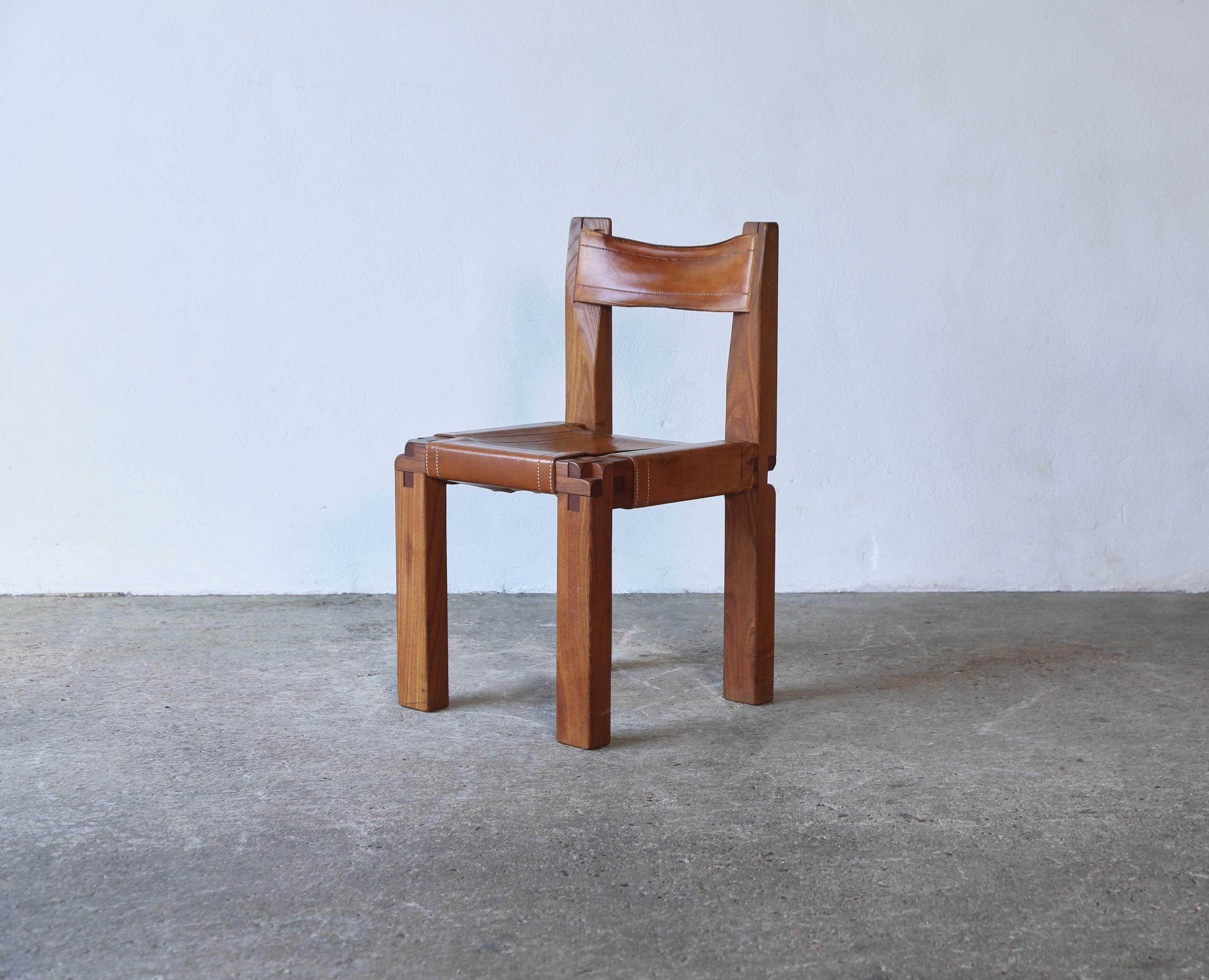 Pair of Pierre Chapo S11 Chairs, France, 1960s/70s For Sale 9