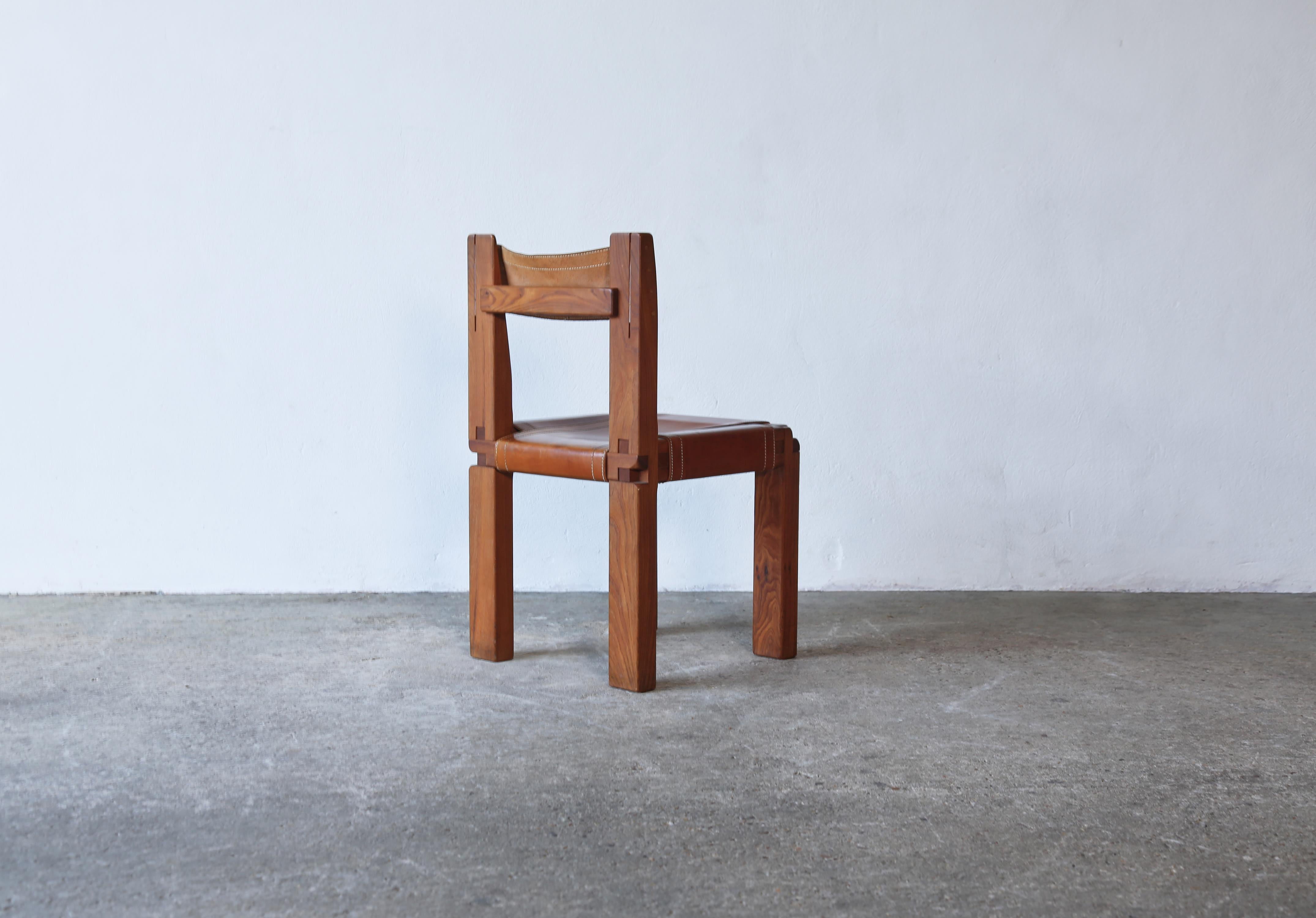 Pair of Pierre Chapo S11 Chairs, France, 1960s/70s For Sale 12