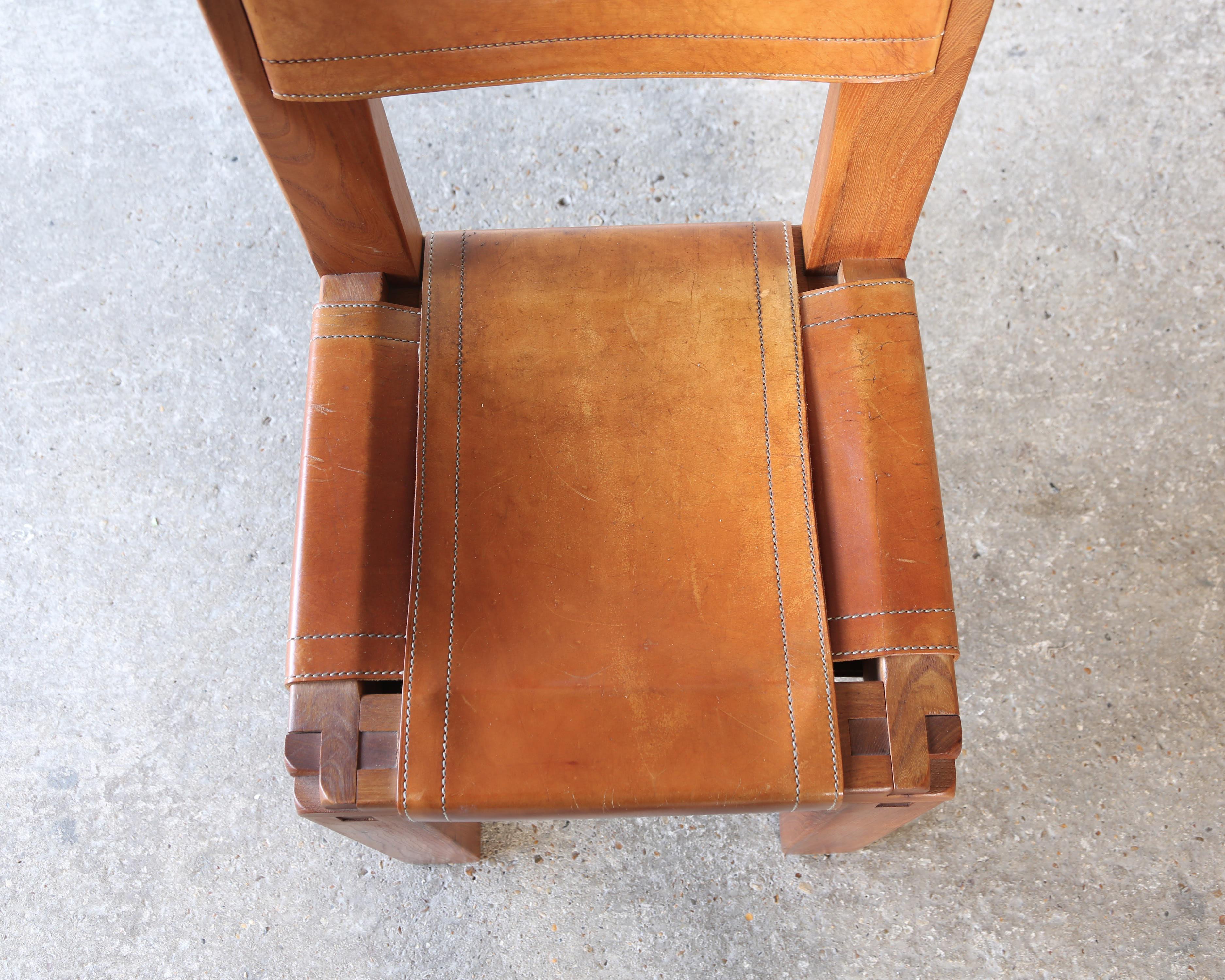 Pair of Pierre Chapo S11 Chairs, France, 1960s/70s For Sale 13