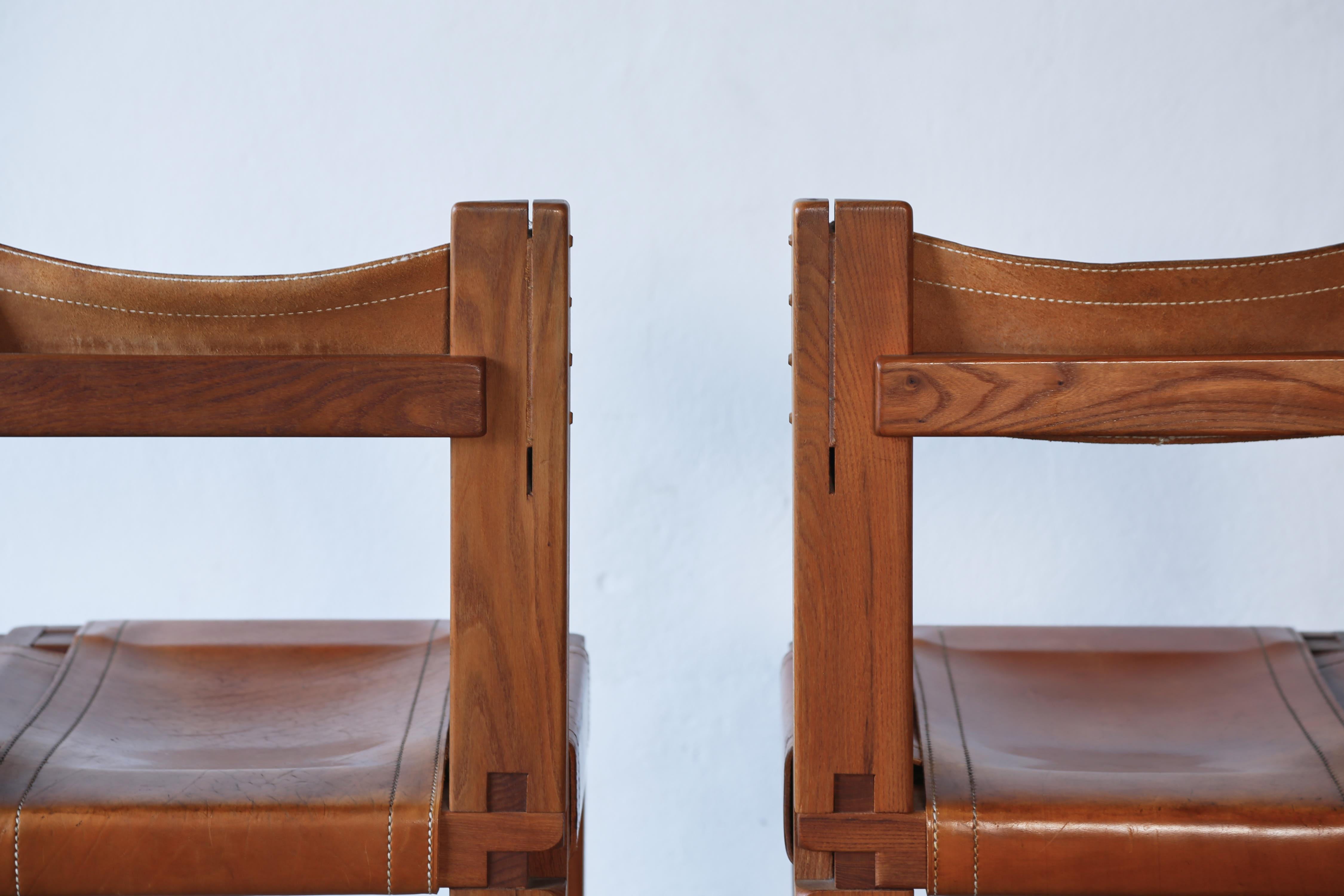Pair of Pierre Chapo S11 Chairs, France, 1960s/70s For Sale 2