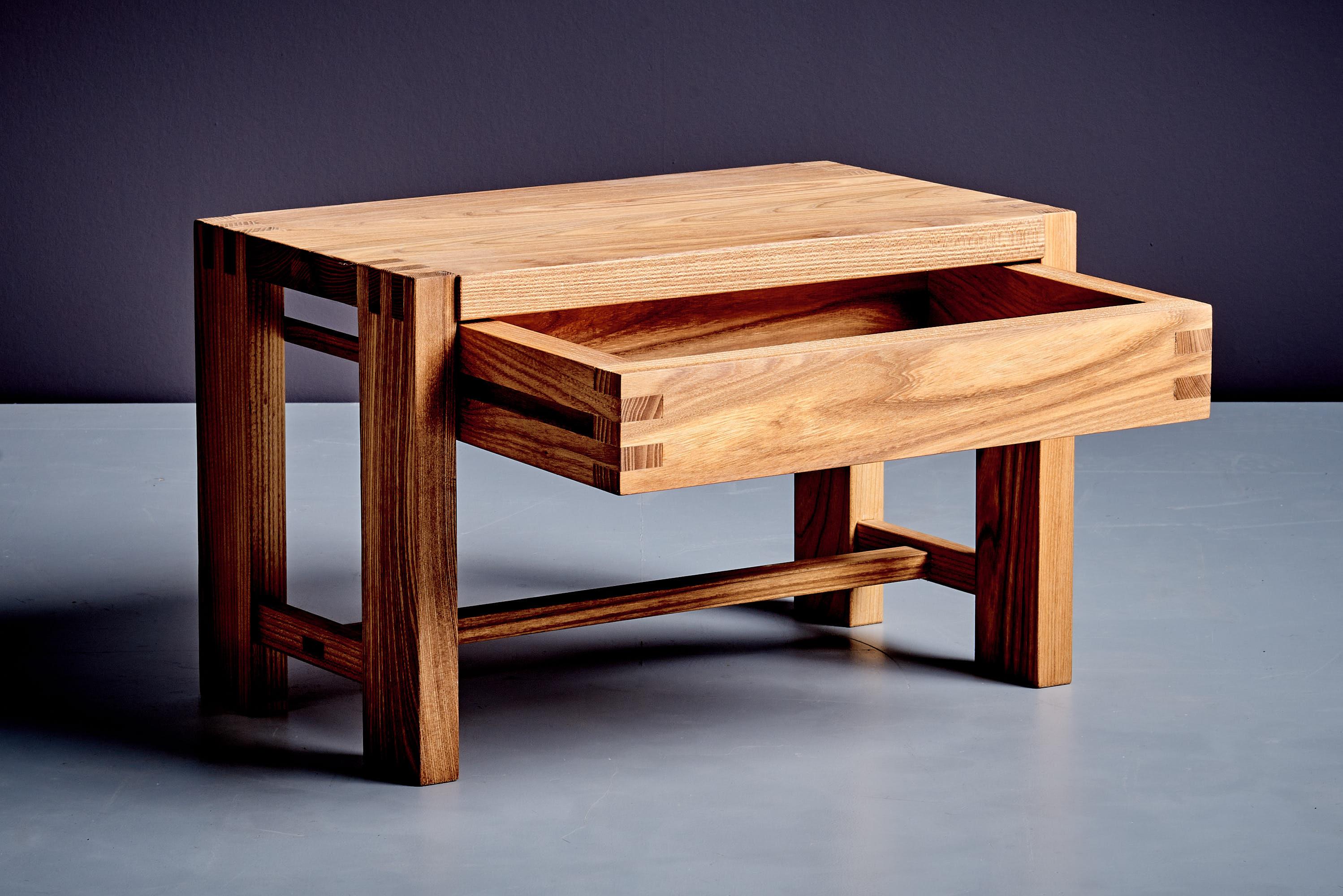 Français Paire de tables de chevet Pierre Chapo T07 en Wood Wood par Chapo Creation en vente