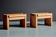 Pareja de mesillas Pierre Chapo T38 de roble by Chapo Creations