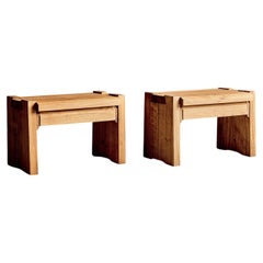 Pareja de mesillas Pierre Chapo T38 de roble by Chapo Creations