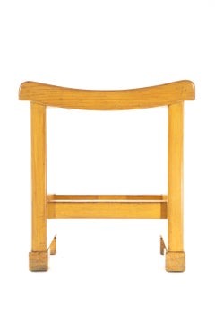 Pair of Pierre Chareau (attrib) Sycamore Tabourets