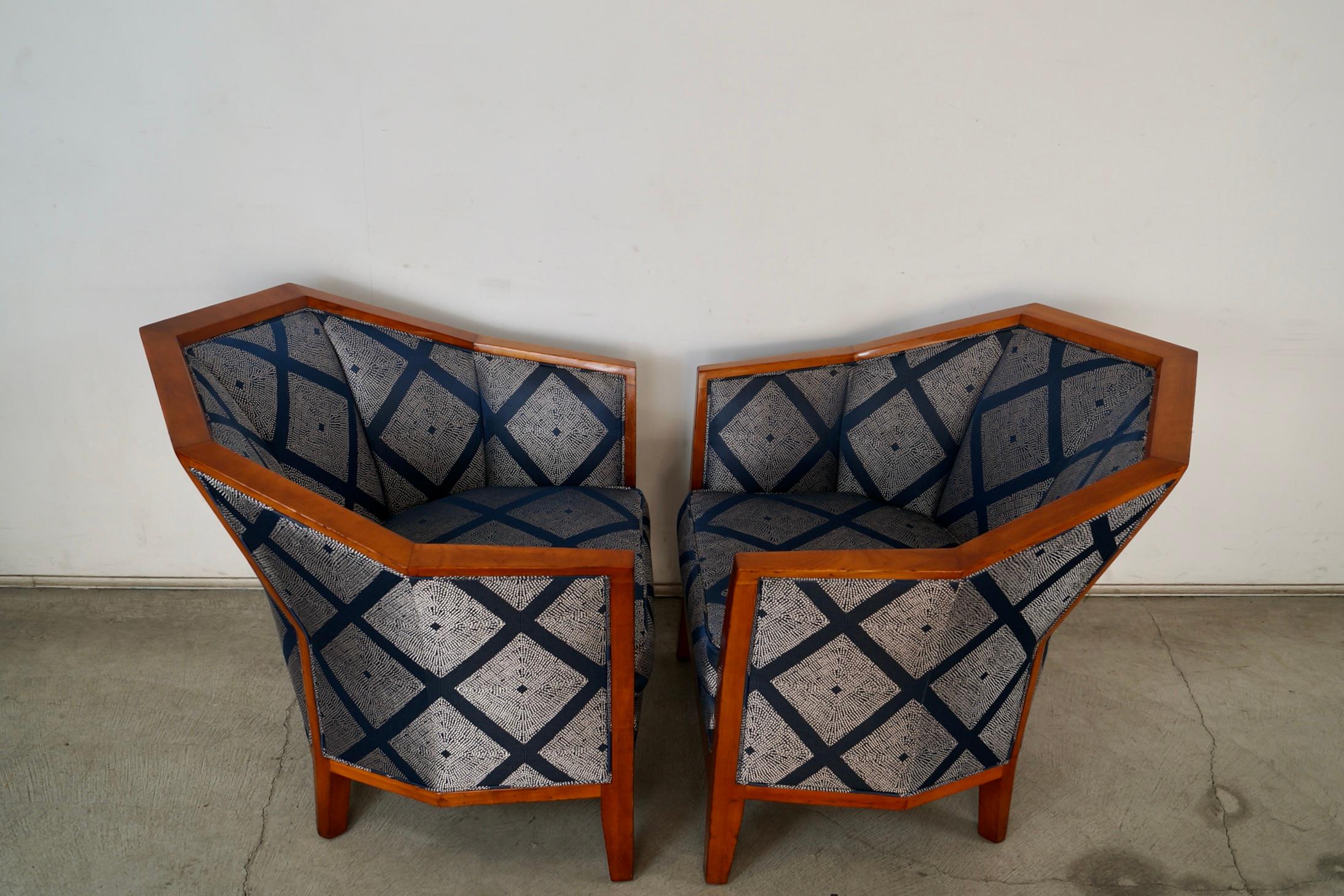 Coppia di sedie da salotto in stile Art Deco di Pierre Chareau in vendita 3