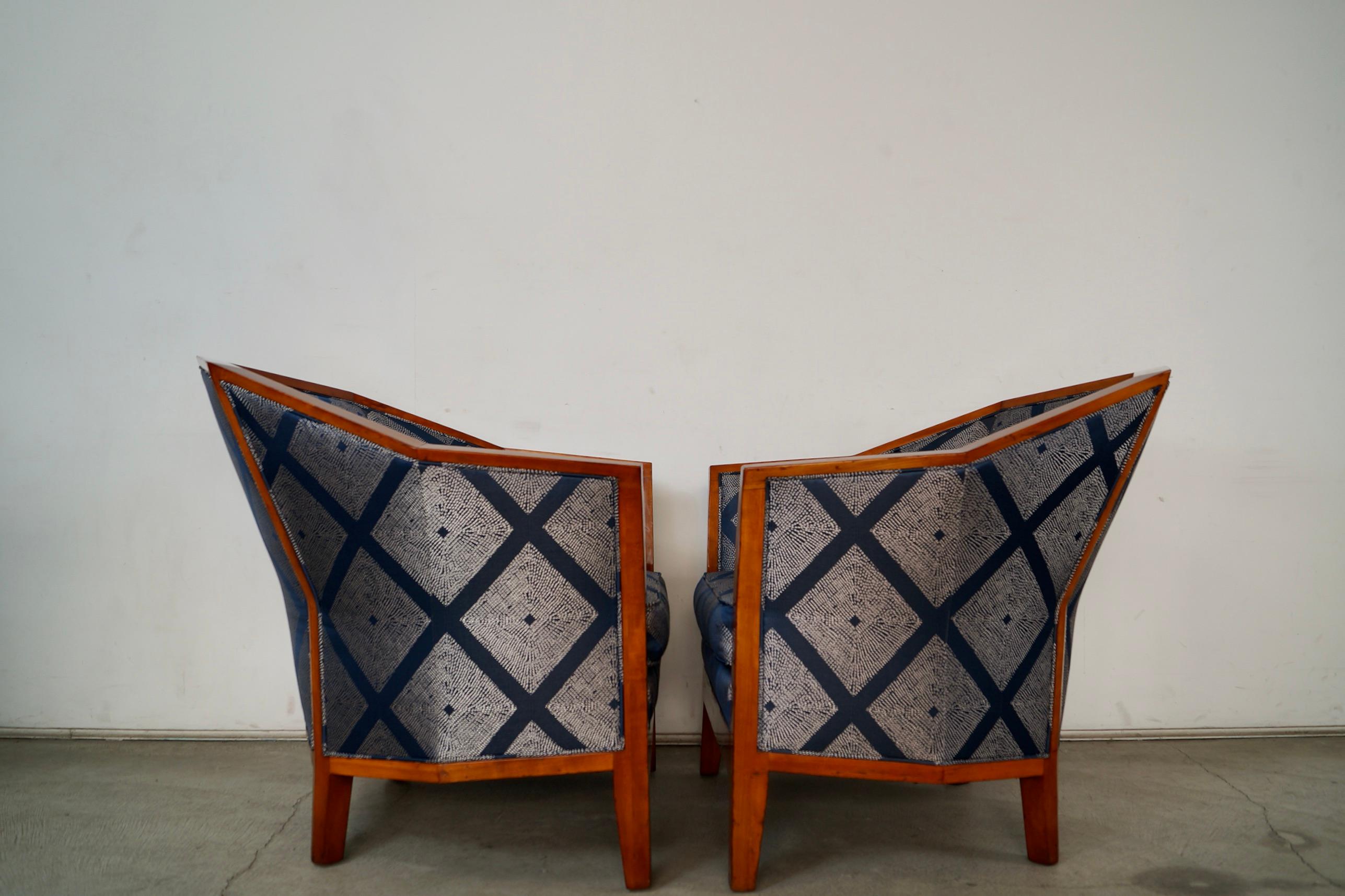 Coppia di sedie da salotto in stile Art Deco di Pierre Chareau in vendita 4