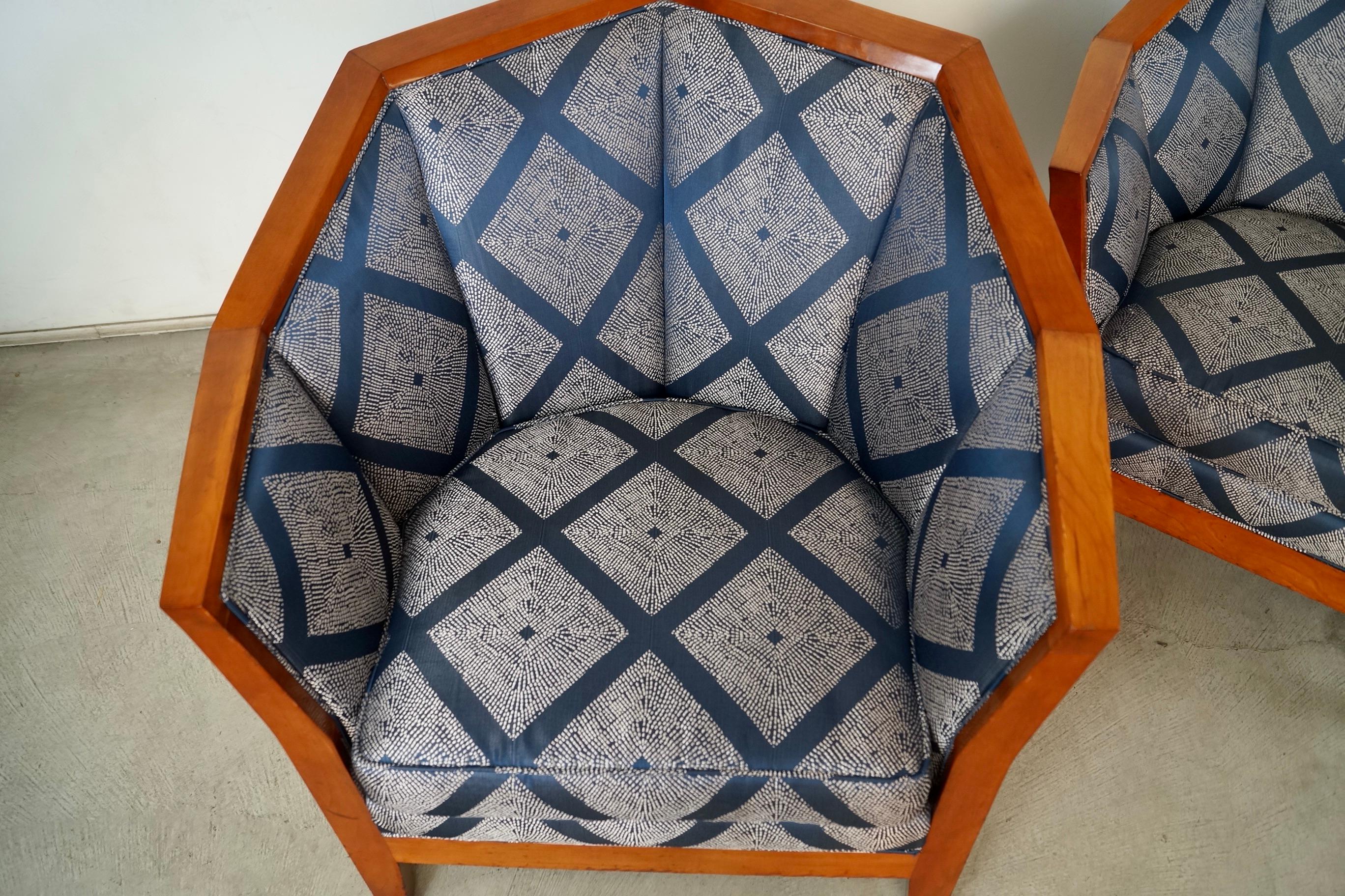 Coppia di sedie da salotto in stile Art Deco di Pierre Chareau in vendita 10