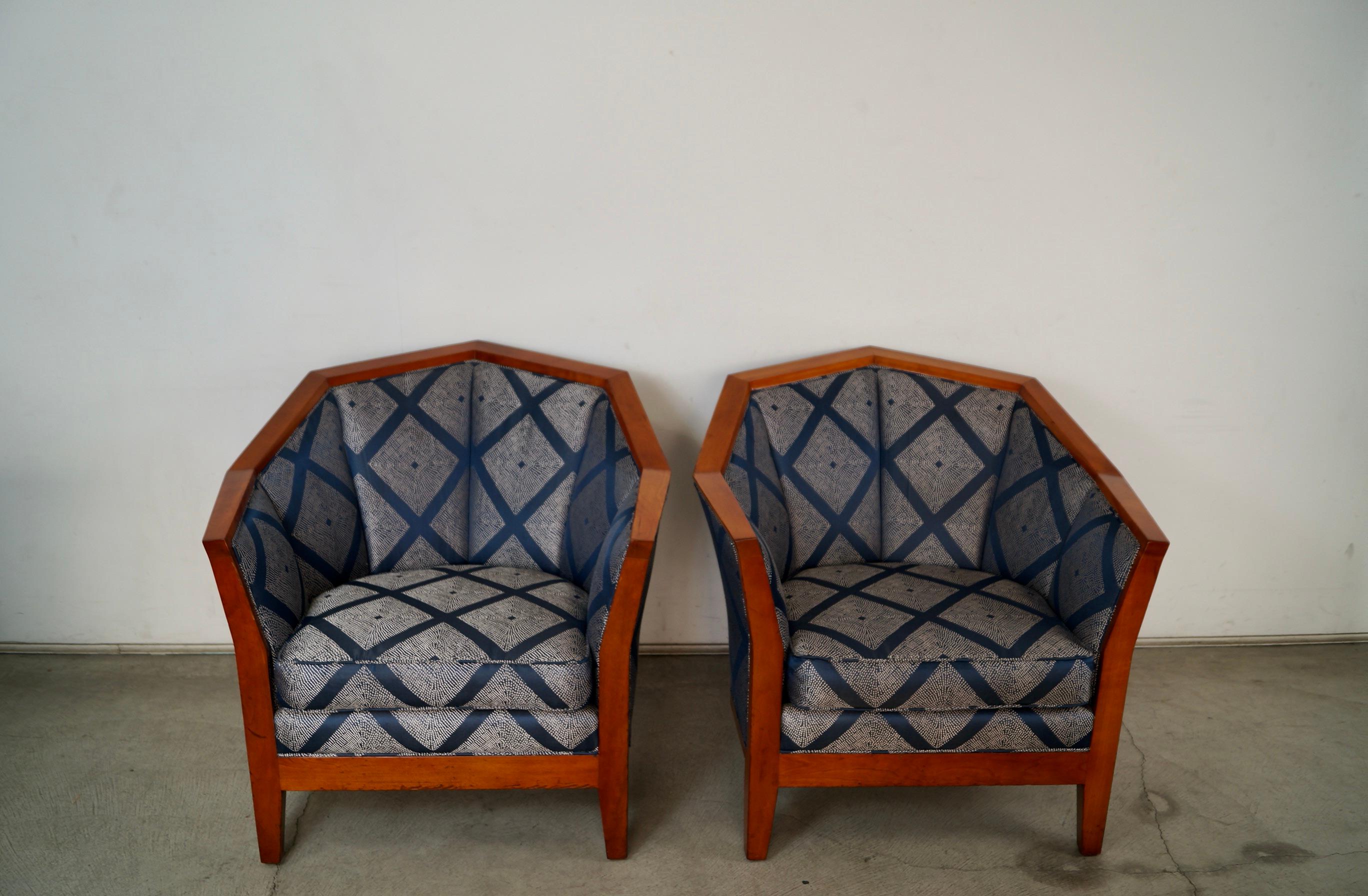 Art Déco Coppia di sedie da salotto in stile Art Deco di Pierre Chareau in vendita