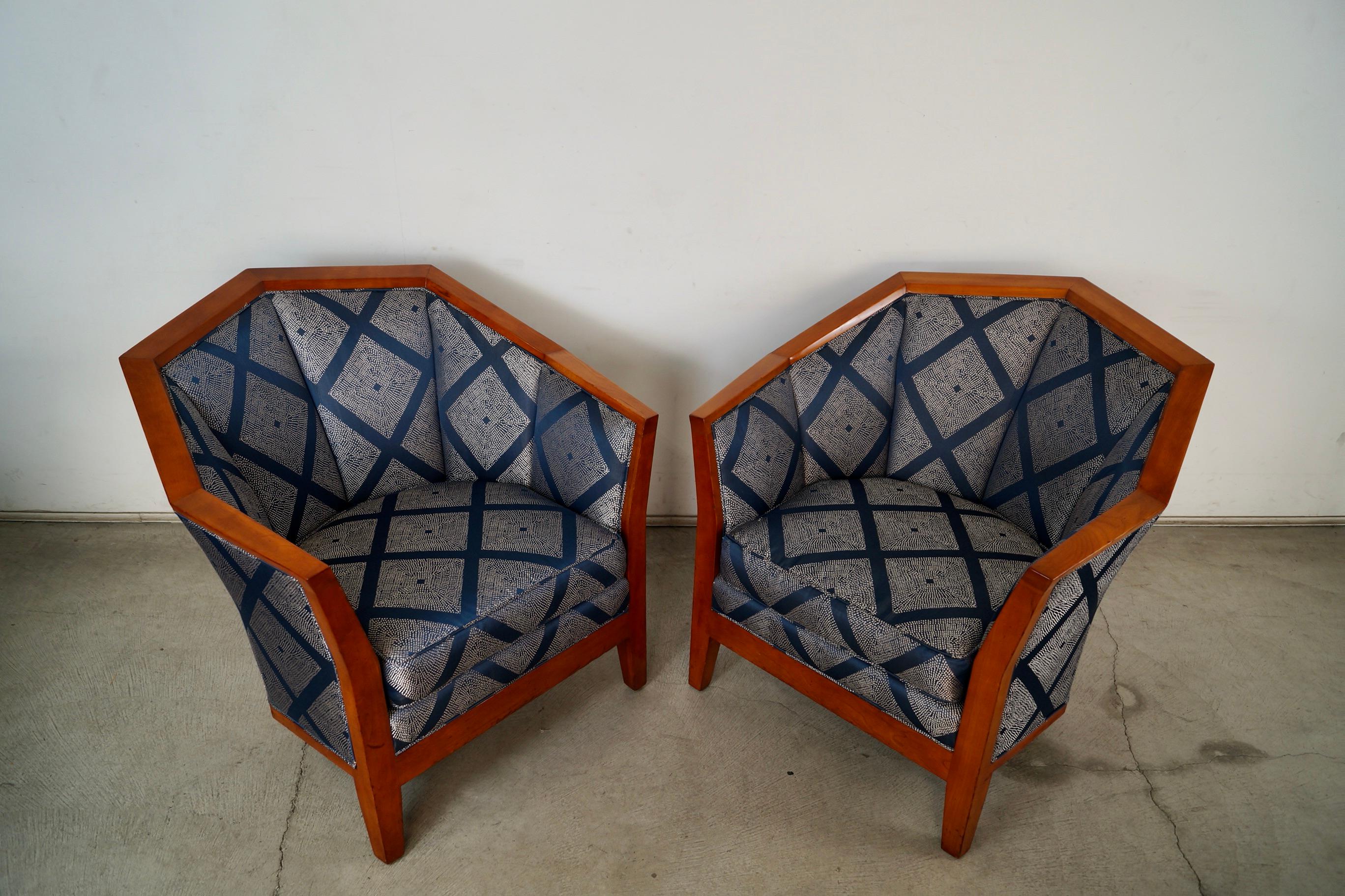 Coppia di sedie da salotto in stile Art Deco di Pierre Chareau in vendita 2