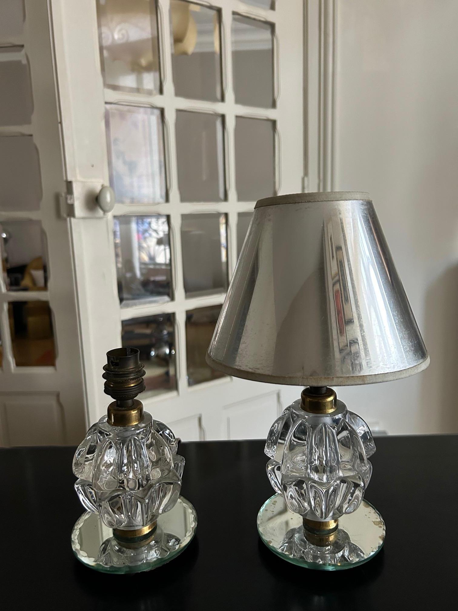 Mid-Century Modern Paire de lampes de table Pierre d'Avesn en vente