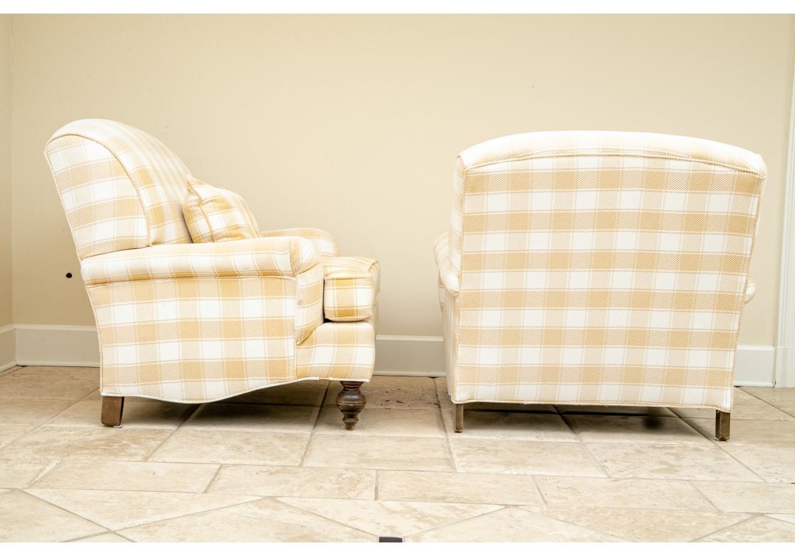 Pair of Pierre Deux French Country Upholstered Lounge Chairs 5