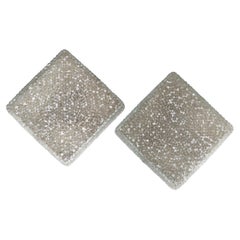 Pair of Pierre Guariche Style Holophane Flush Mount Ceiling Light France, 1970