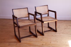 Pair of Pierre Jeanneret Box Armchairs