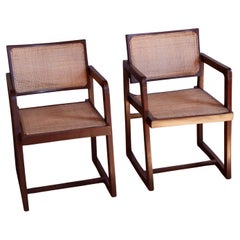 Pair of Pierre Jeanneret Box Armchairs