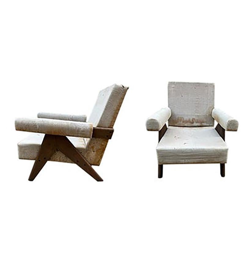 Pair of Pierre Jeanneret Chairs, Model PJ-SI-32-A  For Sale 2