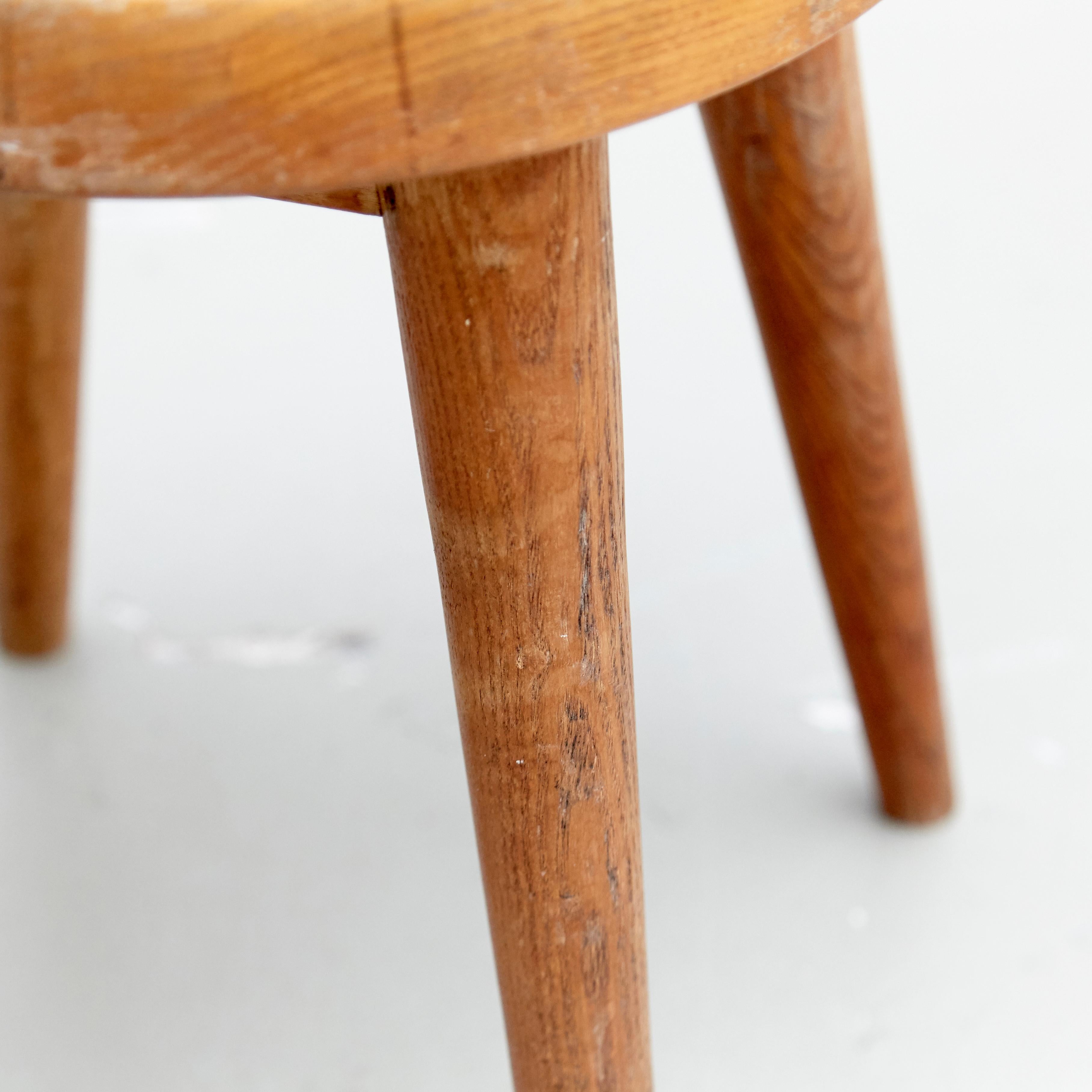 Pair of Pierre Jeanneret & Charlotte Perriand Stool 1