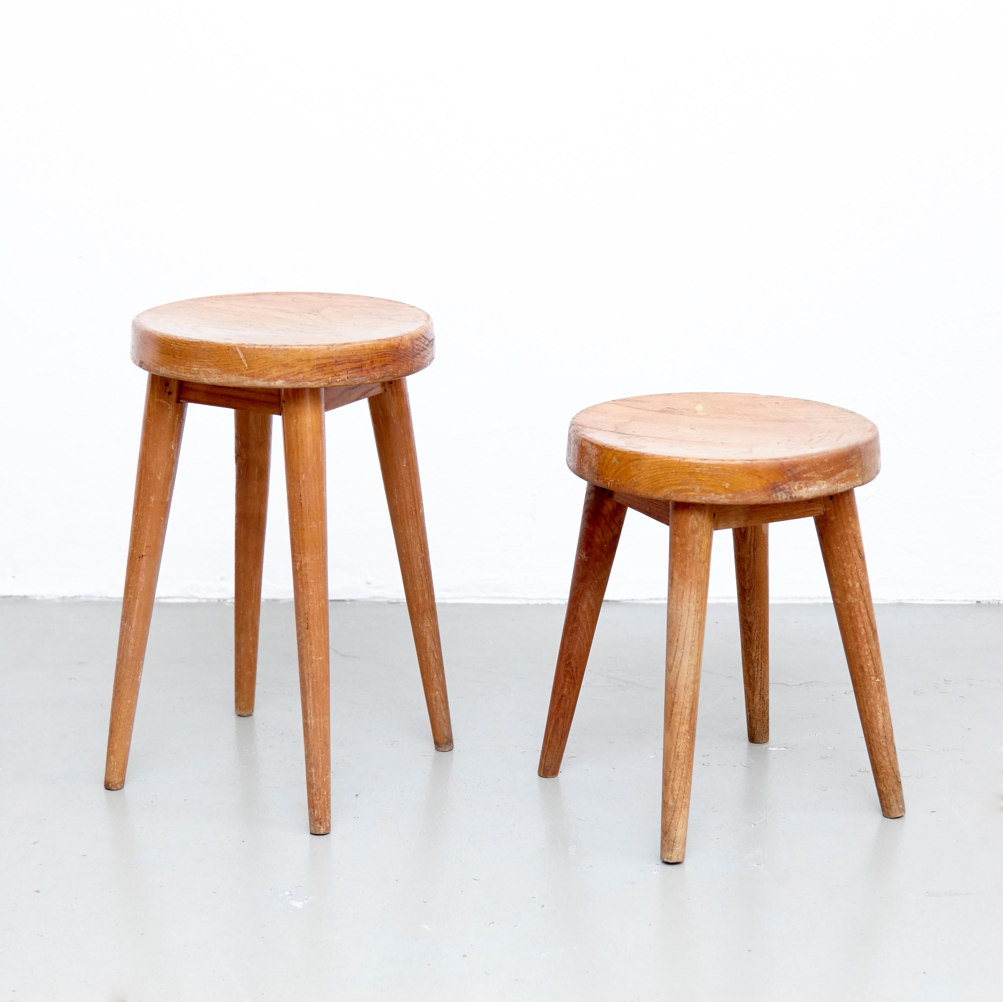 Stools designed by Charlotte Perriand & Pierre Jeanneret from the hotel 