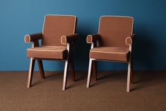 Pair of Pierre Jeanneret Committee Chairs, Chandigarh, 1950s