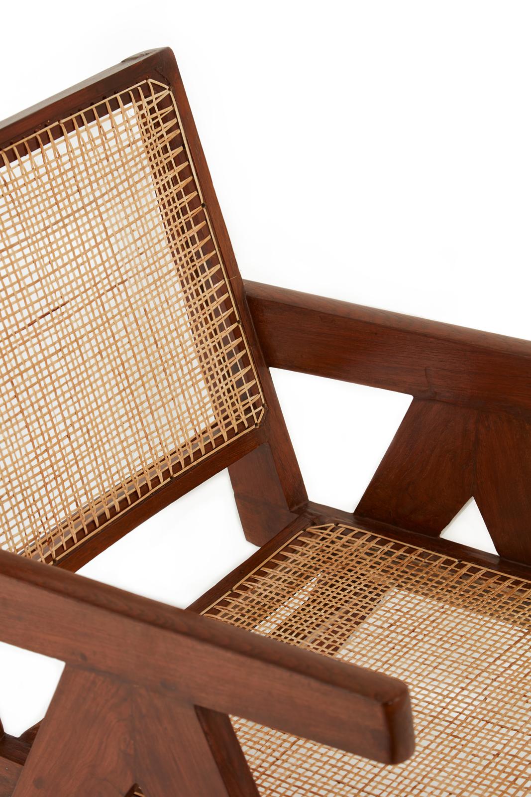 Indian Pair of Pierre Jeanneret Easy Chairs