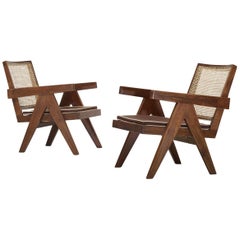 Pair of Pierre Jeanneret Easy Chairs