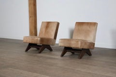 Paar Pierre Jeanneret "Kaminstühle", Modell Nr. PJ-SI-36-A