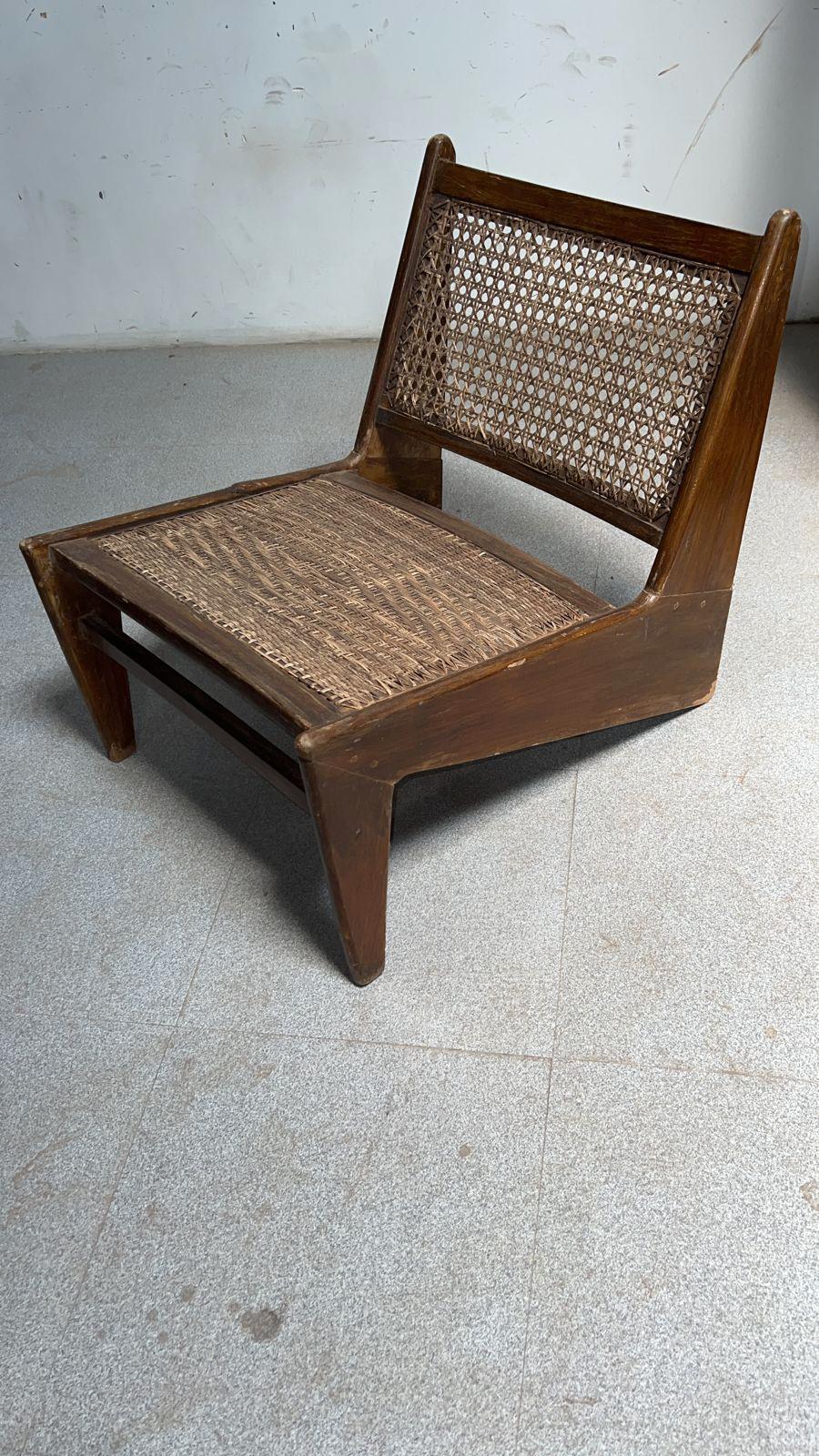 Pair of Pierre Jeanneret Model PJ010704 Kangourou Chairs Chandigarh 1970 7