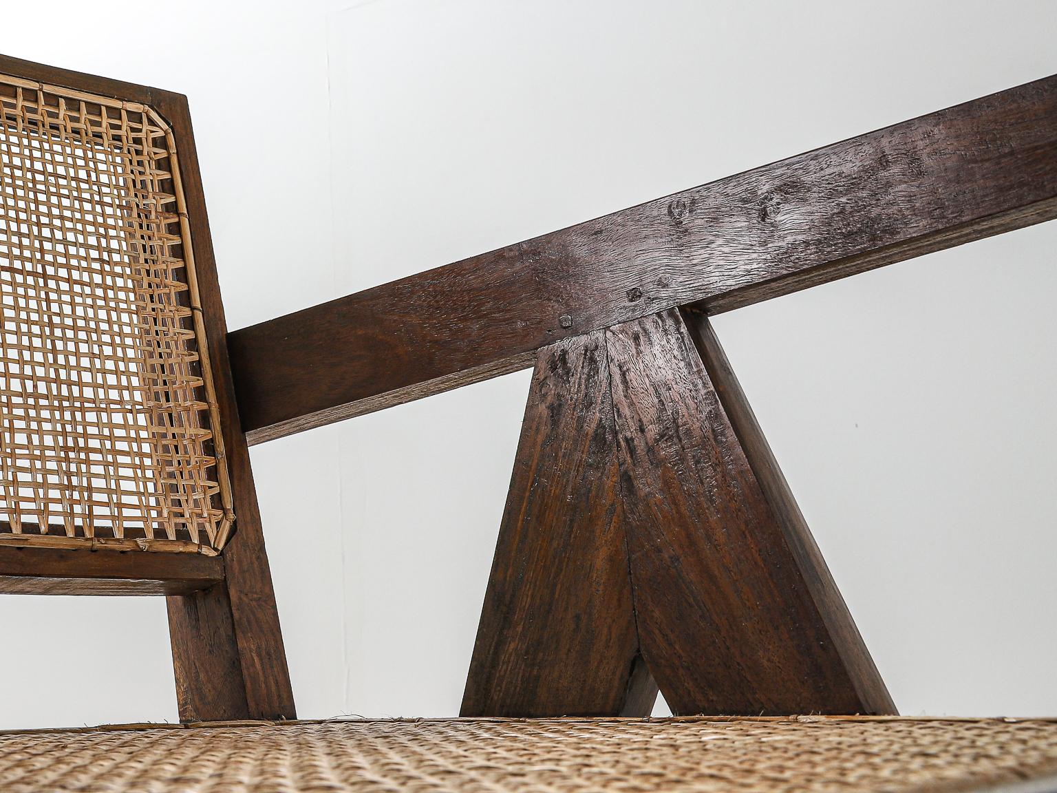 Pair of Pierre Jeanneret Office Chair, Variant, circa 1953-1954 4