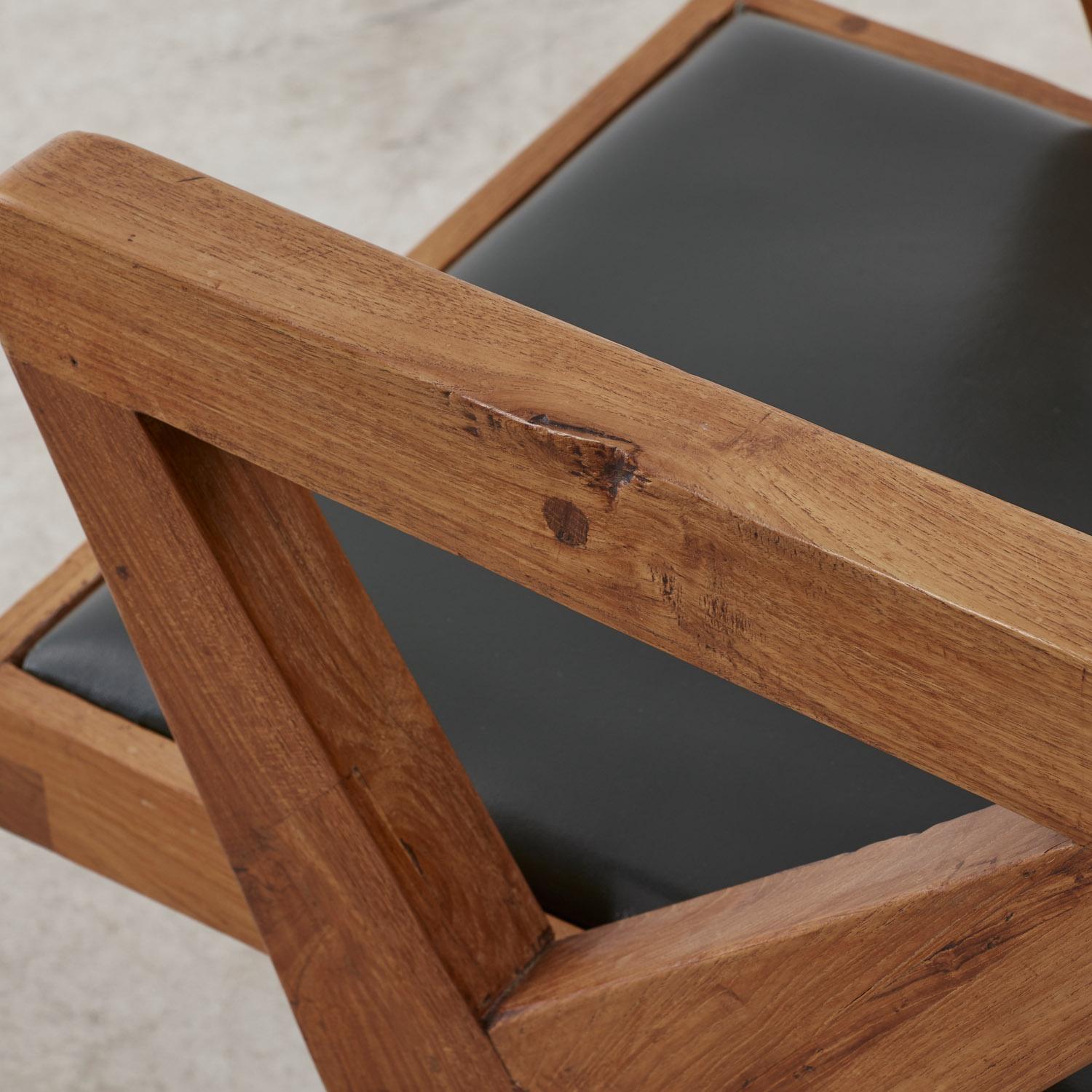 pair of Pierre Jeanneret 'Showroom' armchairs - France, 1960 For Sale 8